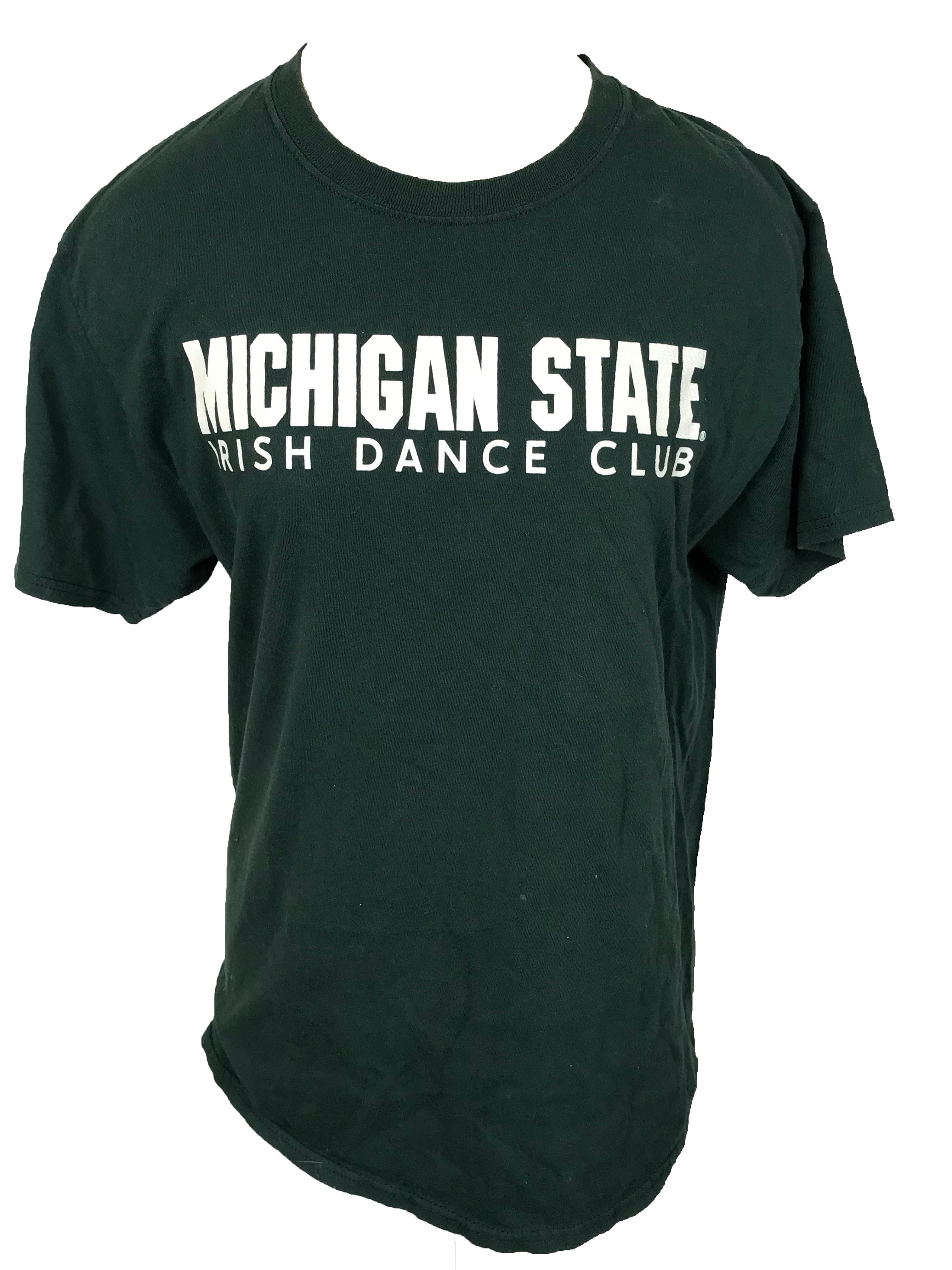 MSU Irish Dance Club Green T-Shirt Unisex Size Medium