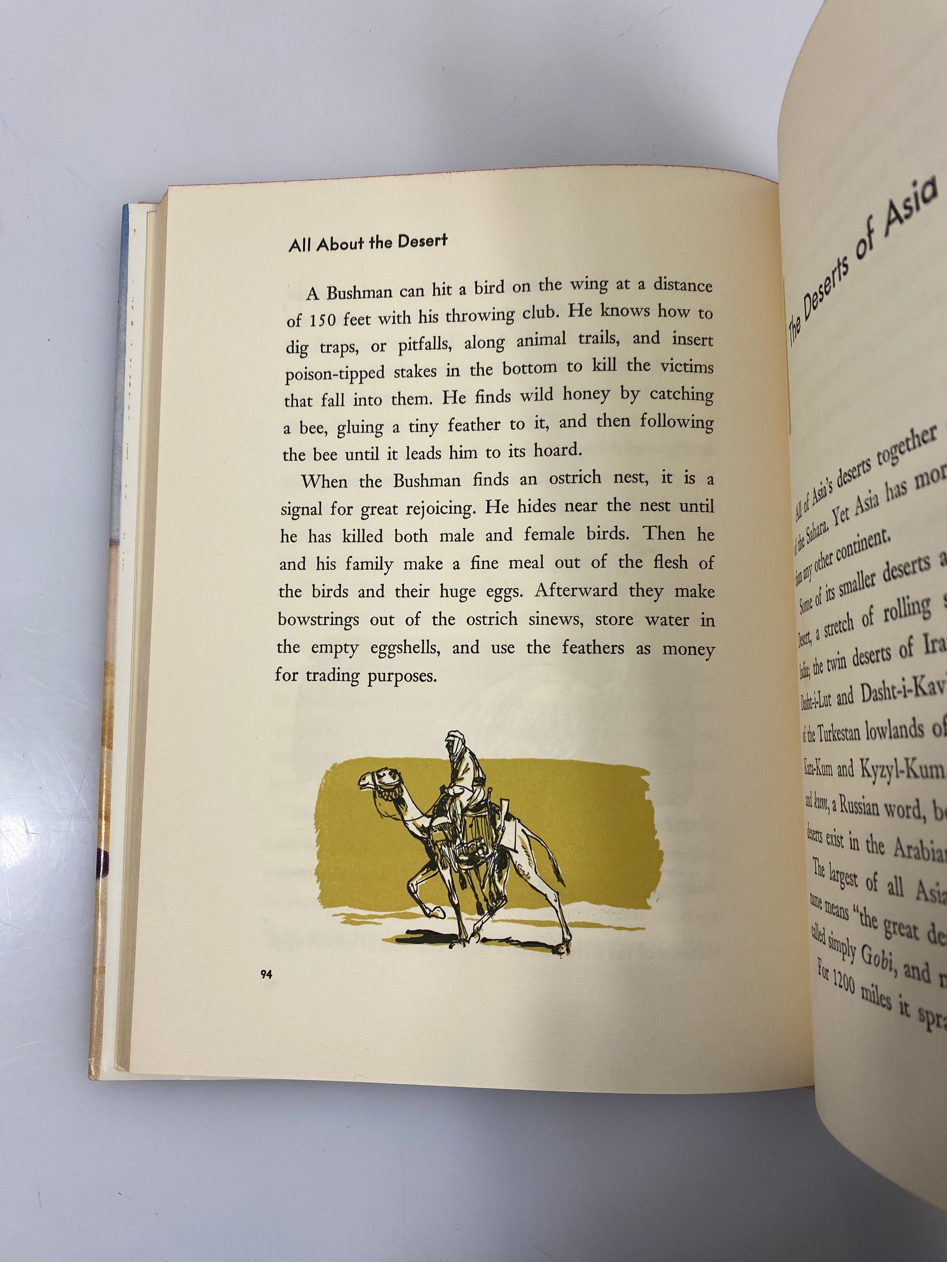 All About the Desert Sam & Beryl Epstein Random House 1957 HCDJ
