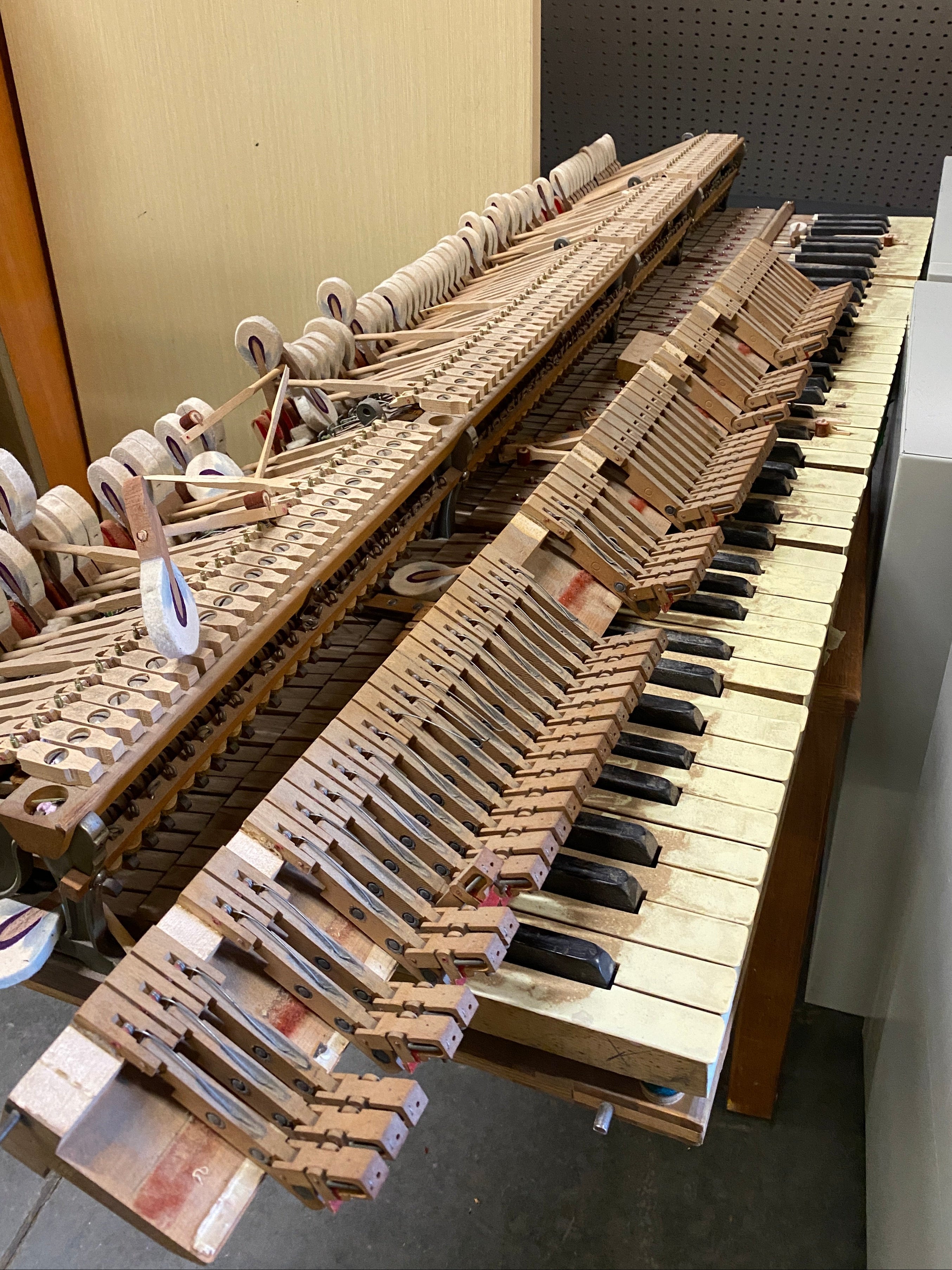 Lot of Used Piano Keys and Strings