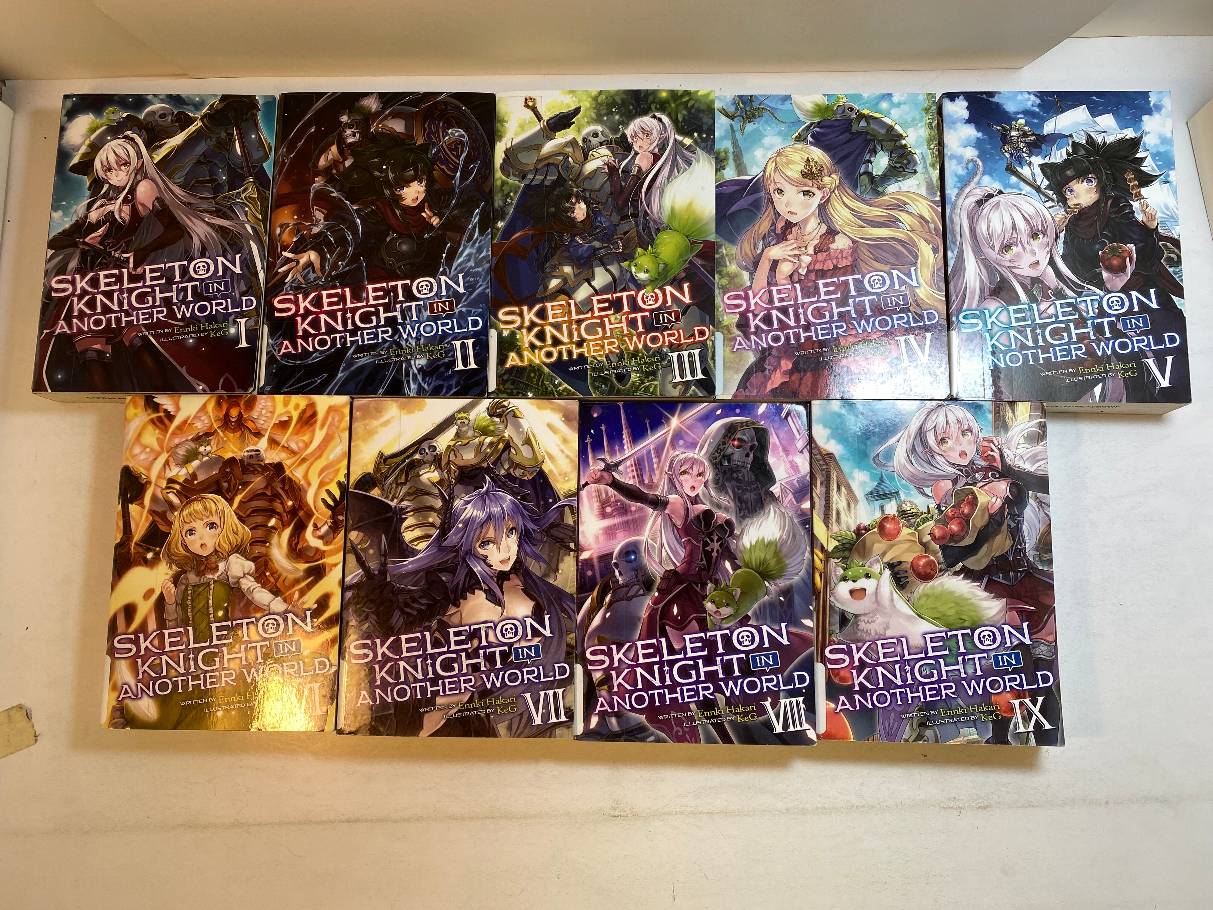 Lot of 9 Skeleton Knight in Another World Volumes 1-9 2015-2019