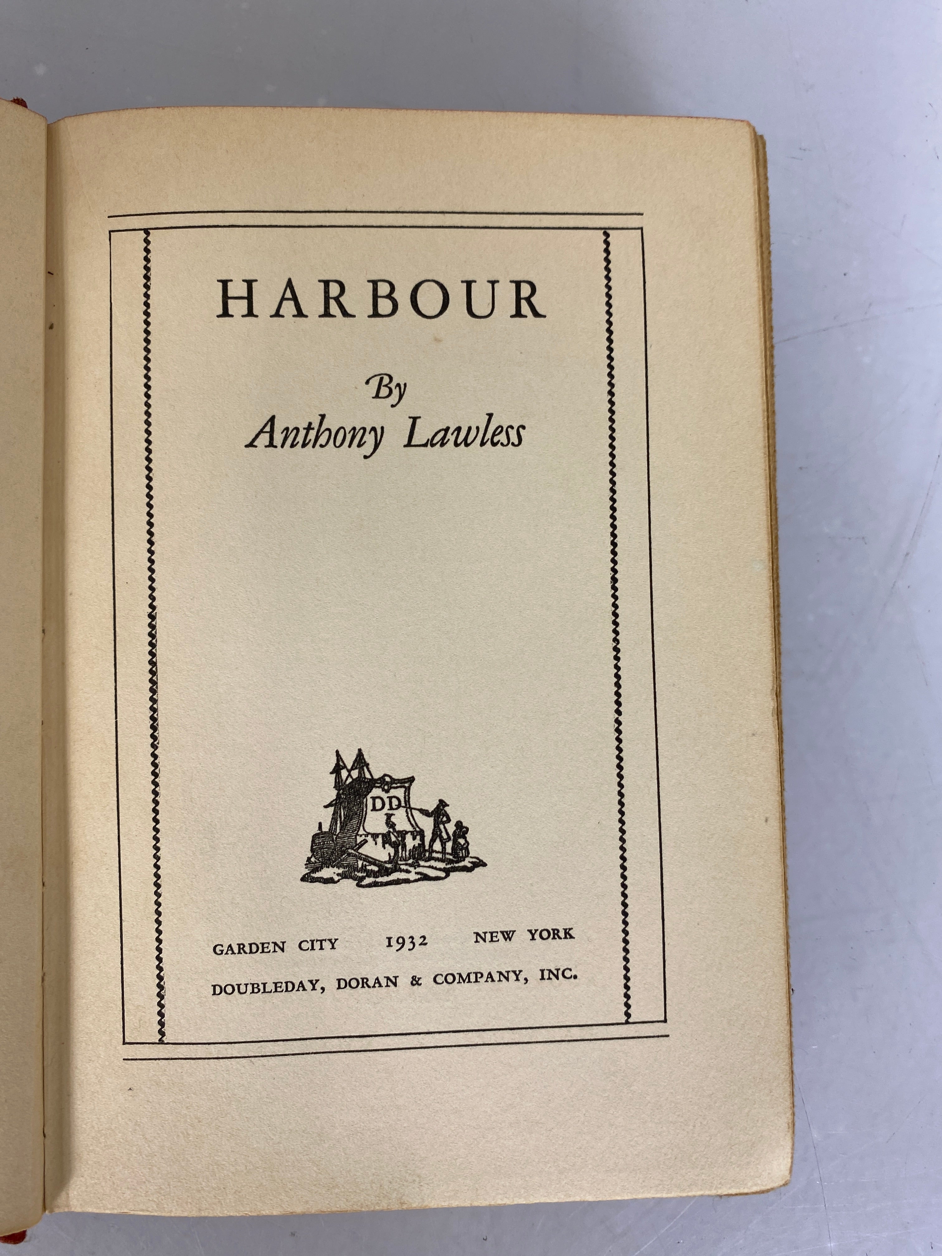 Harbour by Anthony Lawless First Edition 1932 HC