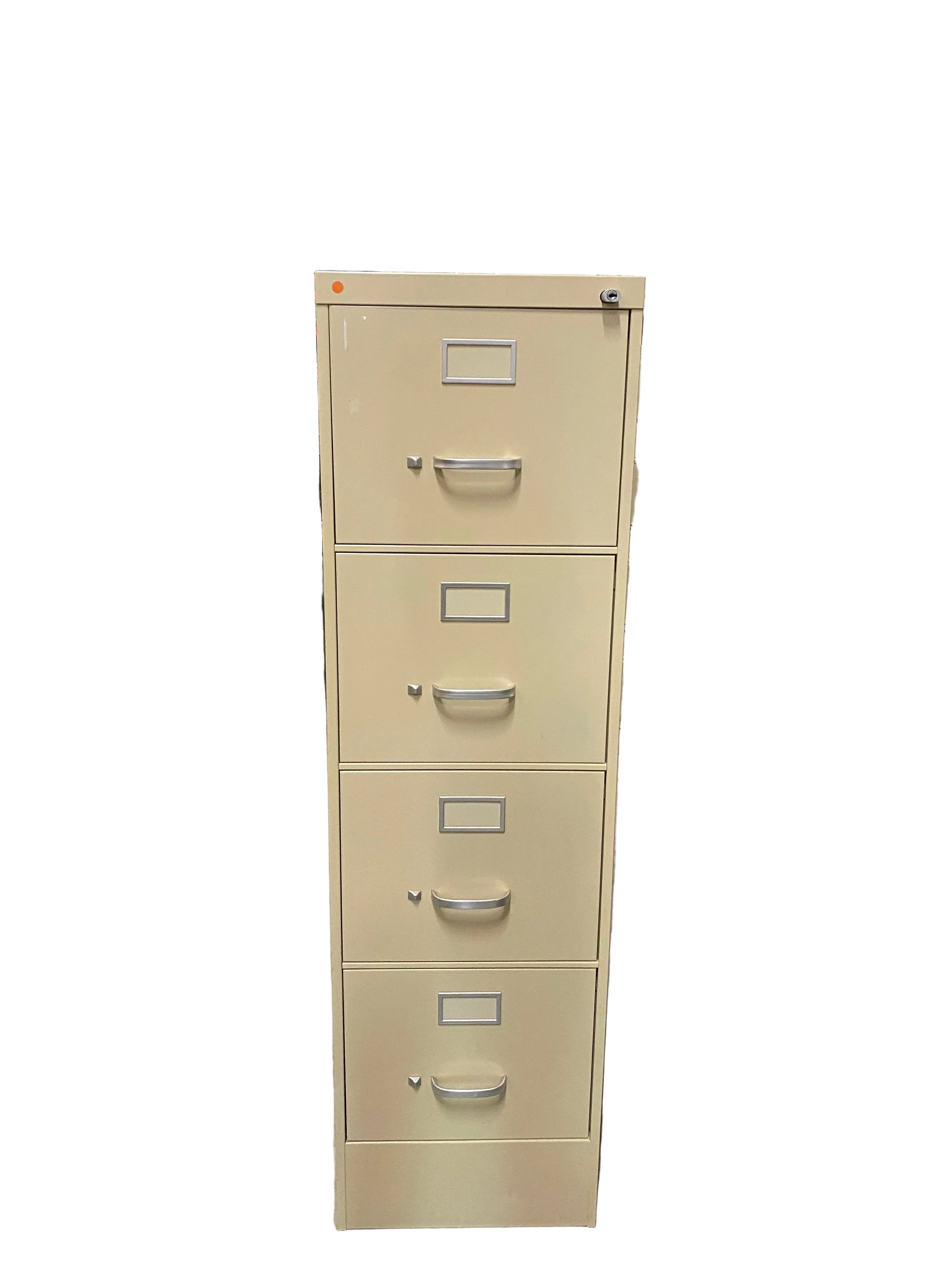 Steelcase Tan 4 Drawer Filing Cabinet