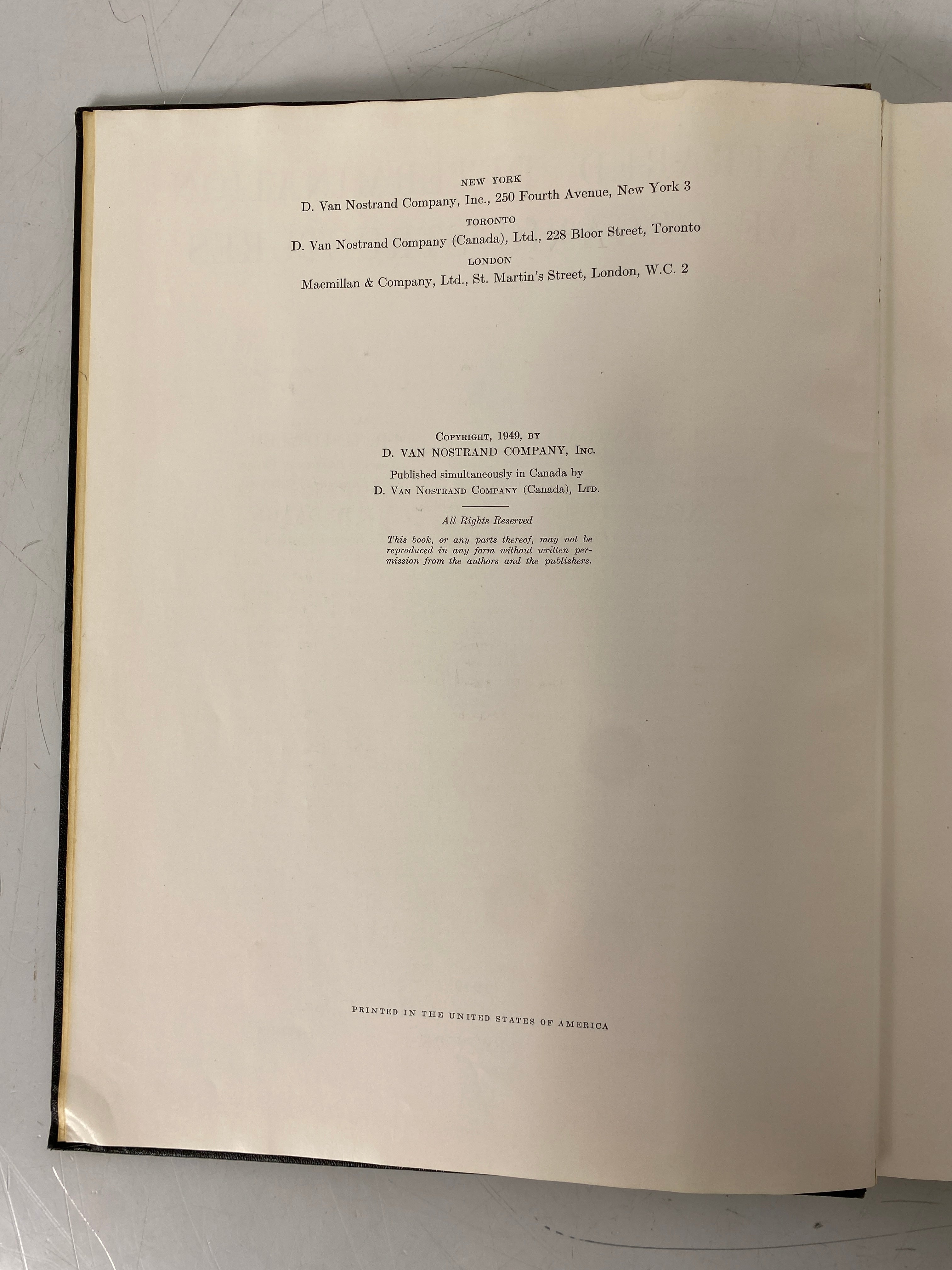 Infrared Determination of Organic Structures 1949 D. Van Nostrand Co HC