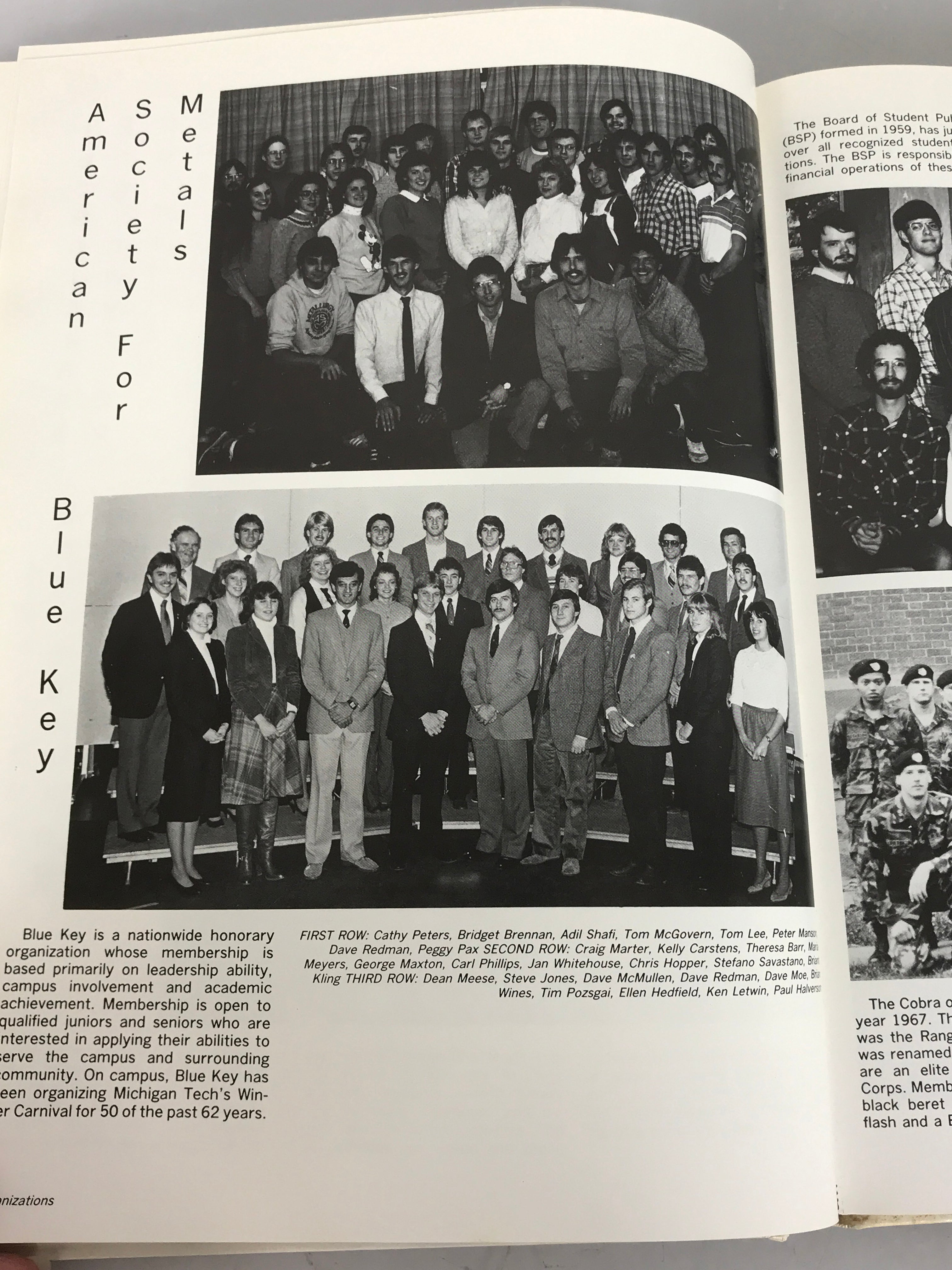 1984 Michigan Technological University Yearbook Houghton Michigan HC