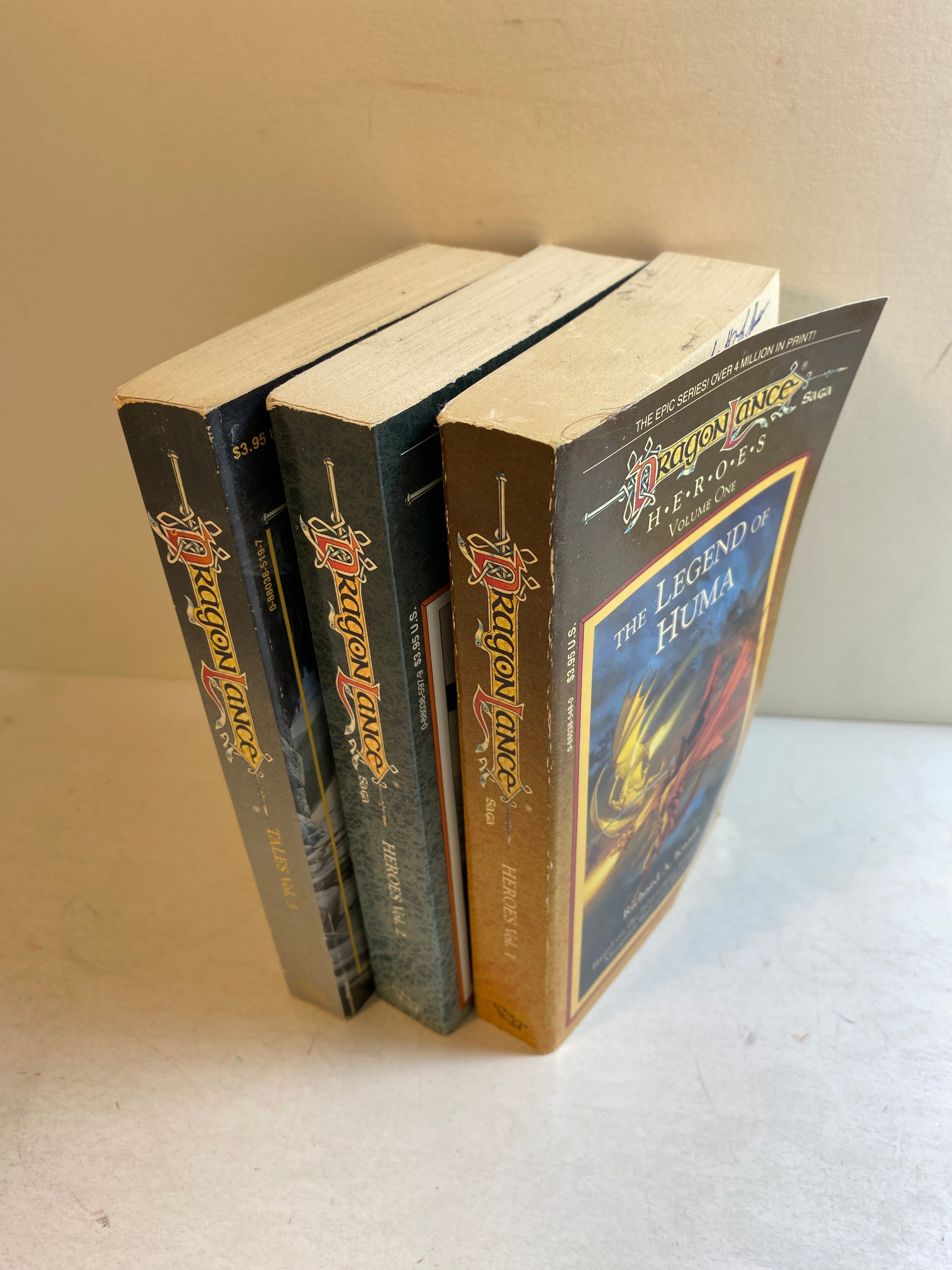 Lot of 3 Dragonlance Mixed Lot Heroes Tales SC 1987-1988