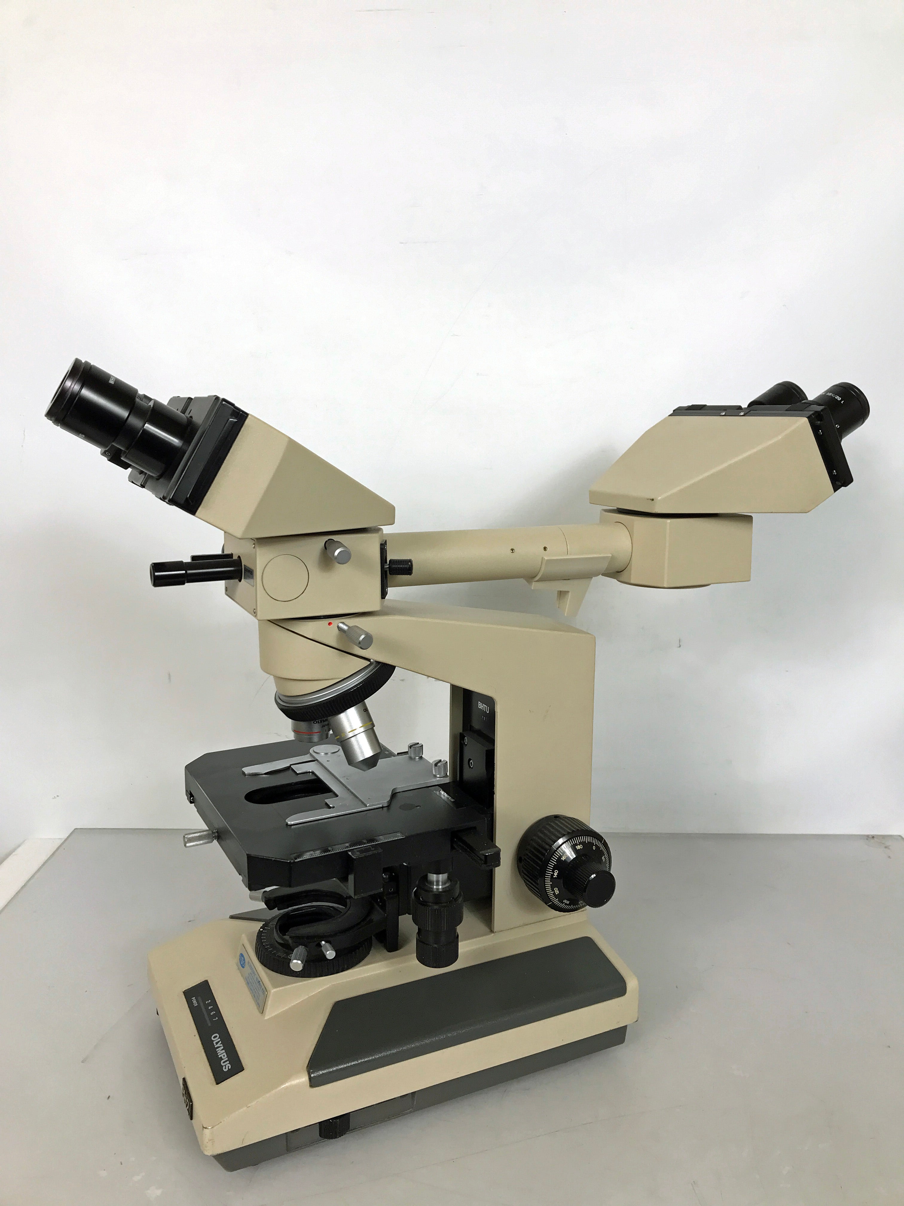 Olympus BH-2 BHTU Binocular Microscope with Student Viewer *For Parts or Repair*