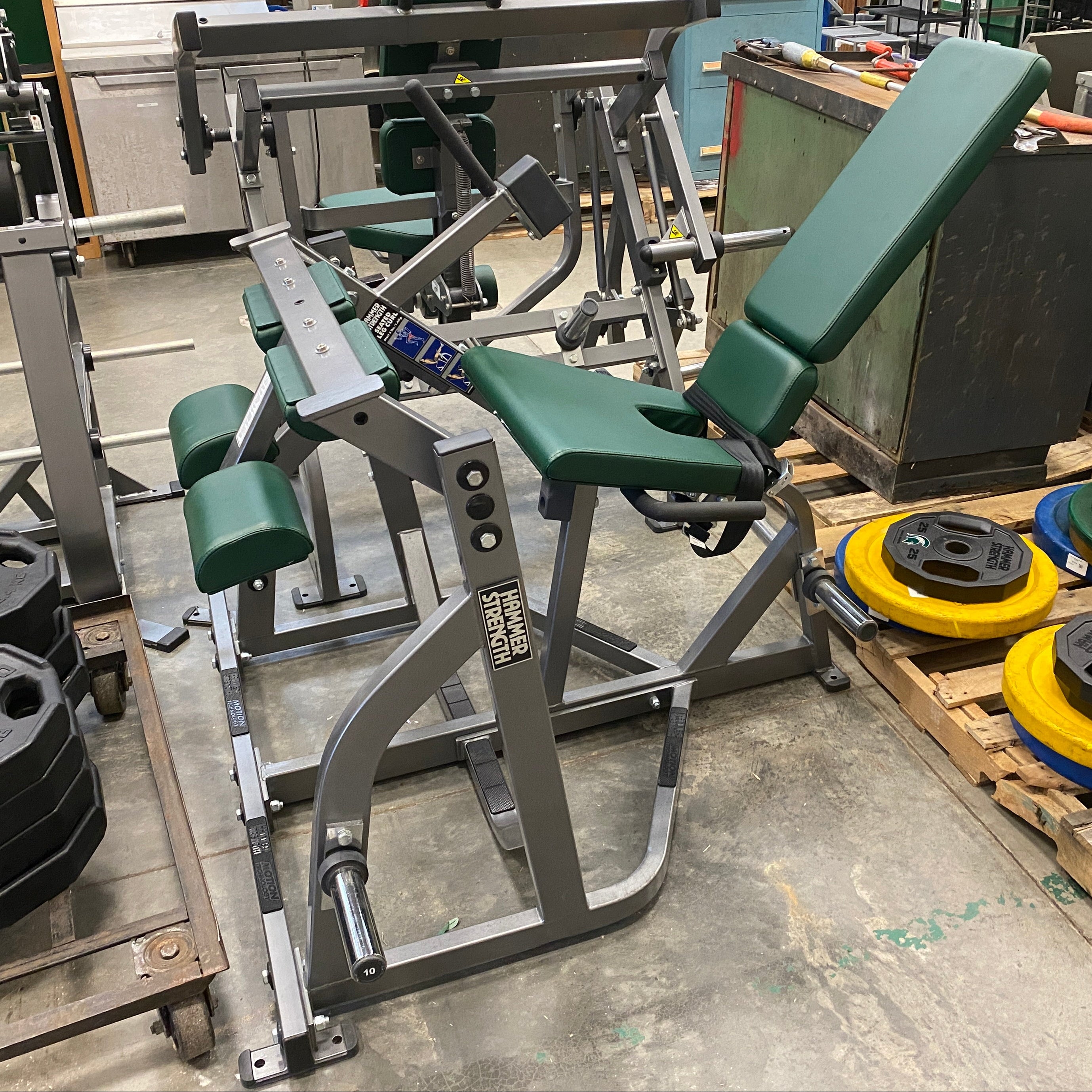 Hammer Strength Seated Leg Curl Machine