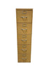 Steelcase Mustard Brown 5 Drawer Filing Cabinet