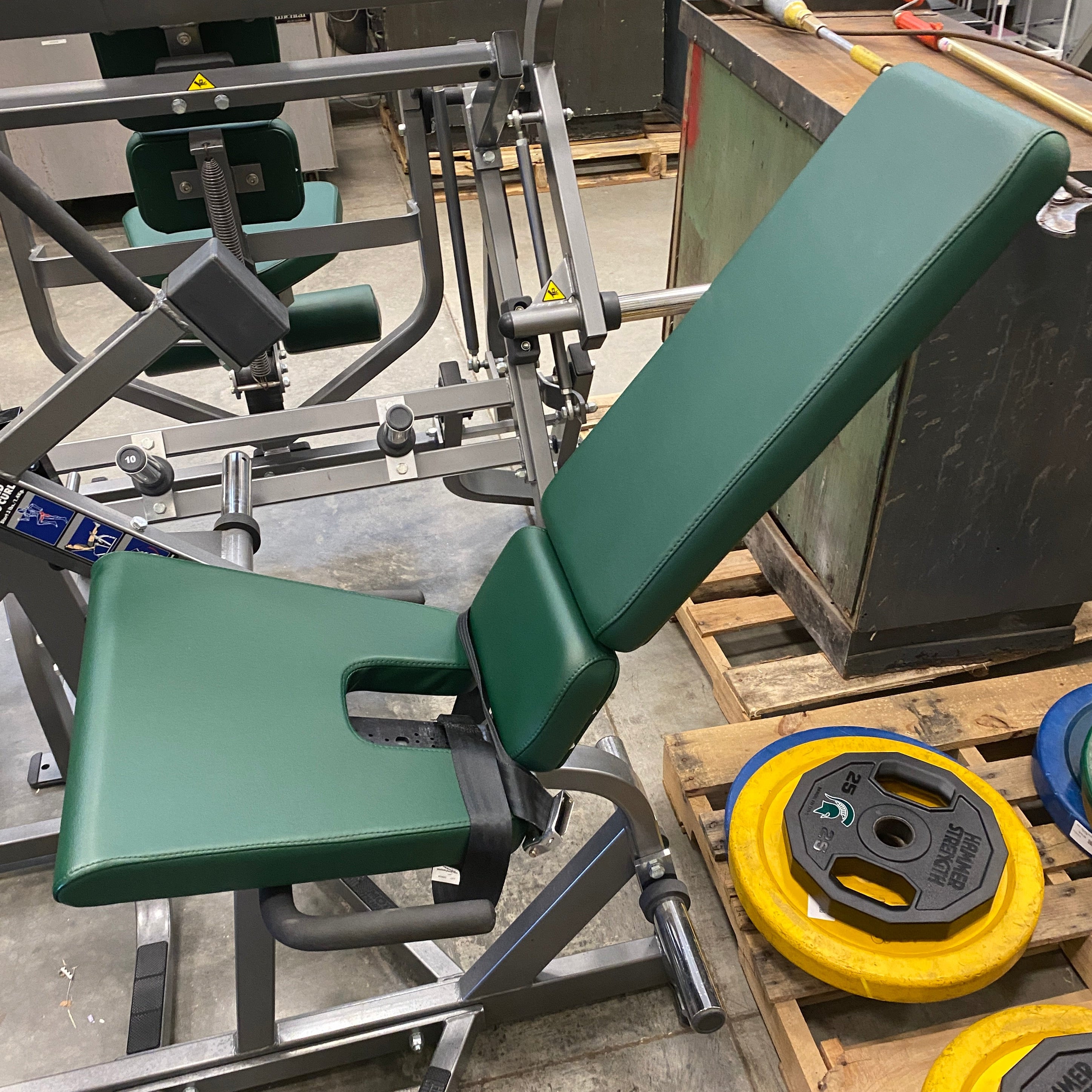 Hammer Strength Seated Leg Curl Machine