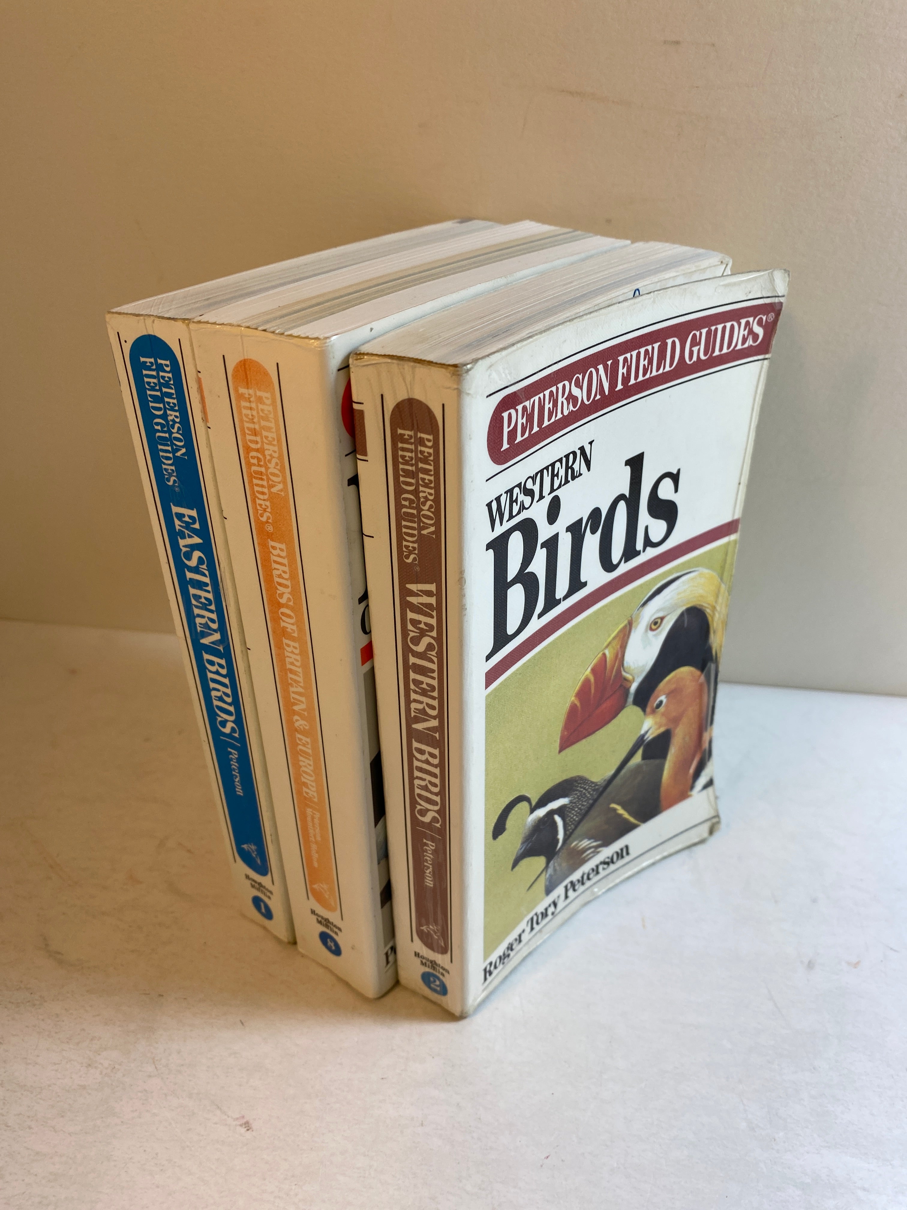 Lot of 3 Peterson Bird Guides 1980-1993