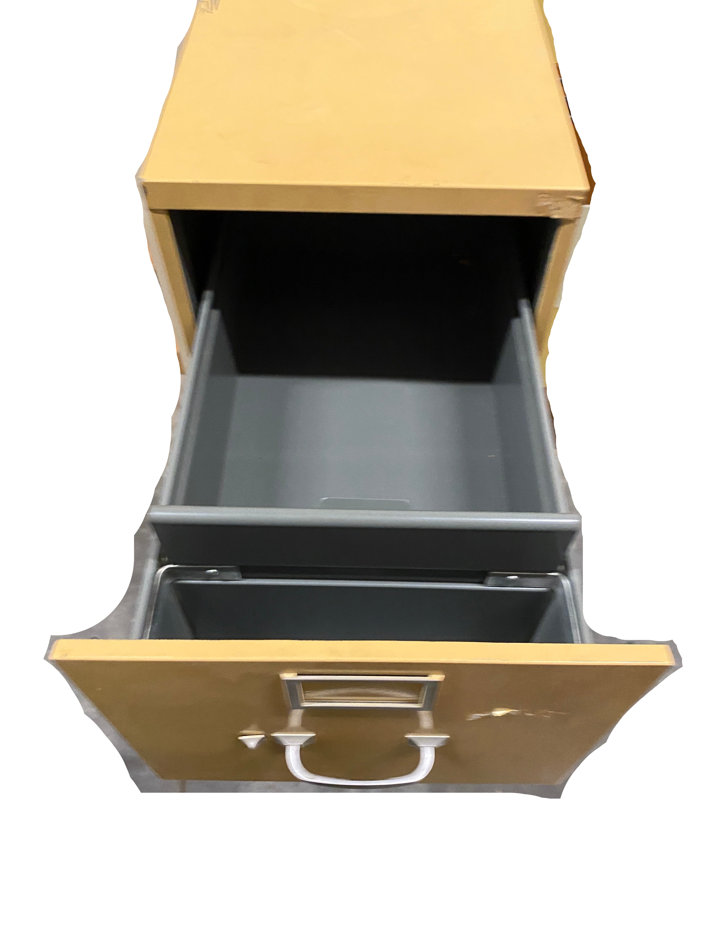 Steelcase Mustard Brown 5 Drawer Filing Cabinet