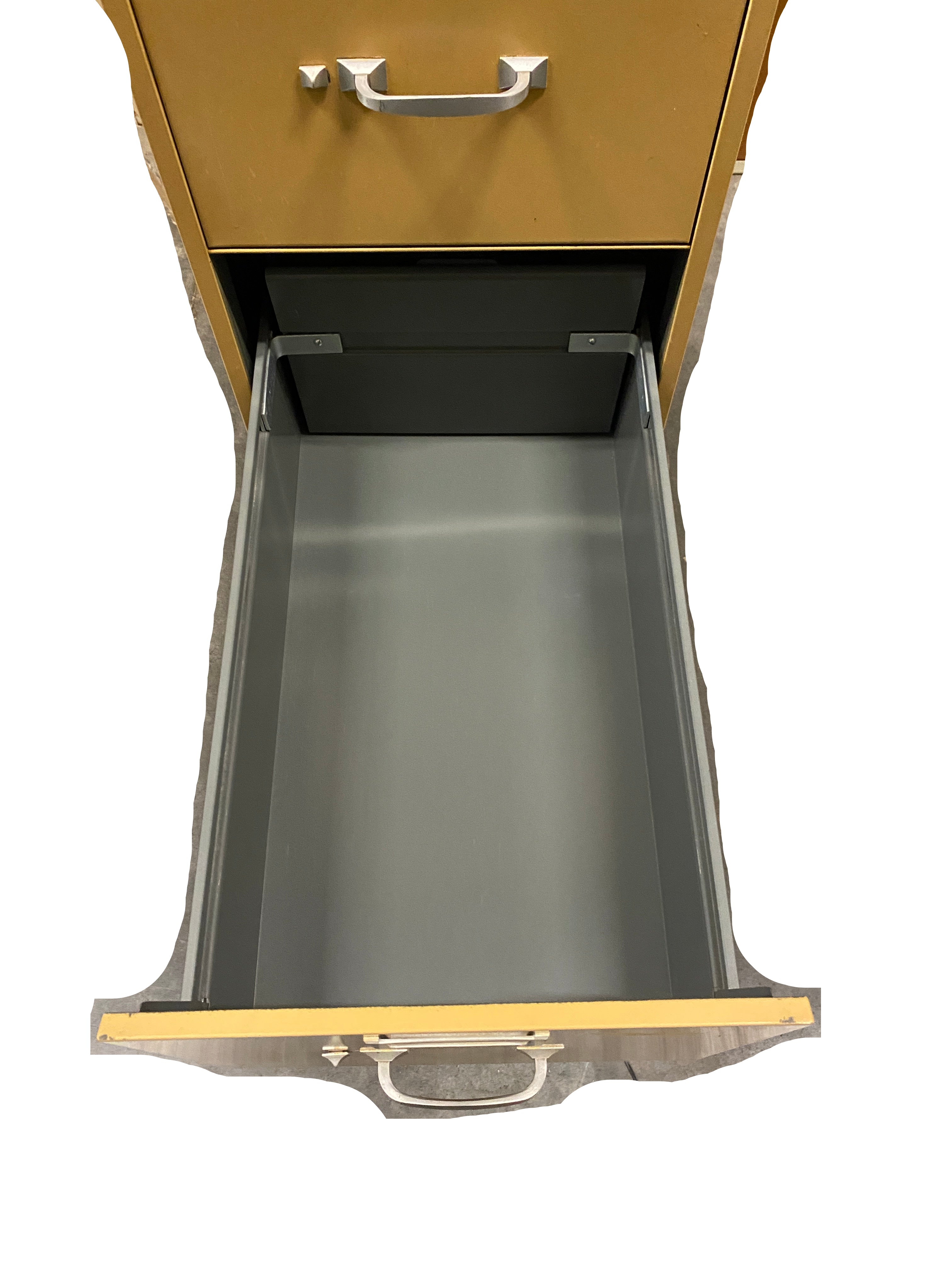 Steelcase Mustard Brown 5 Drawer Filing Cabinet
