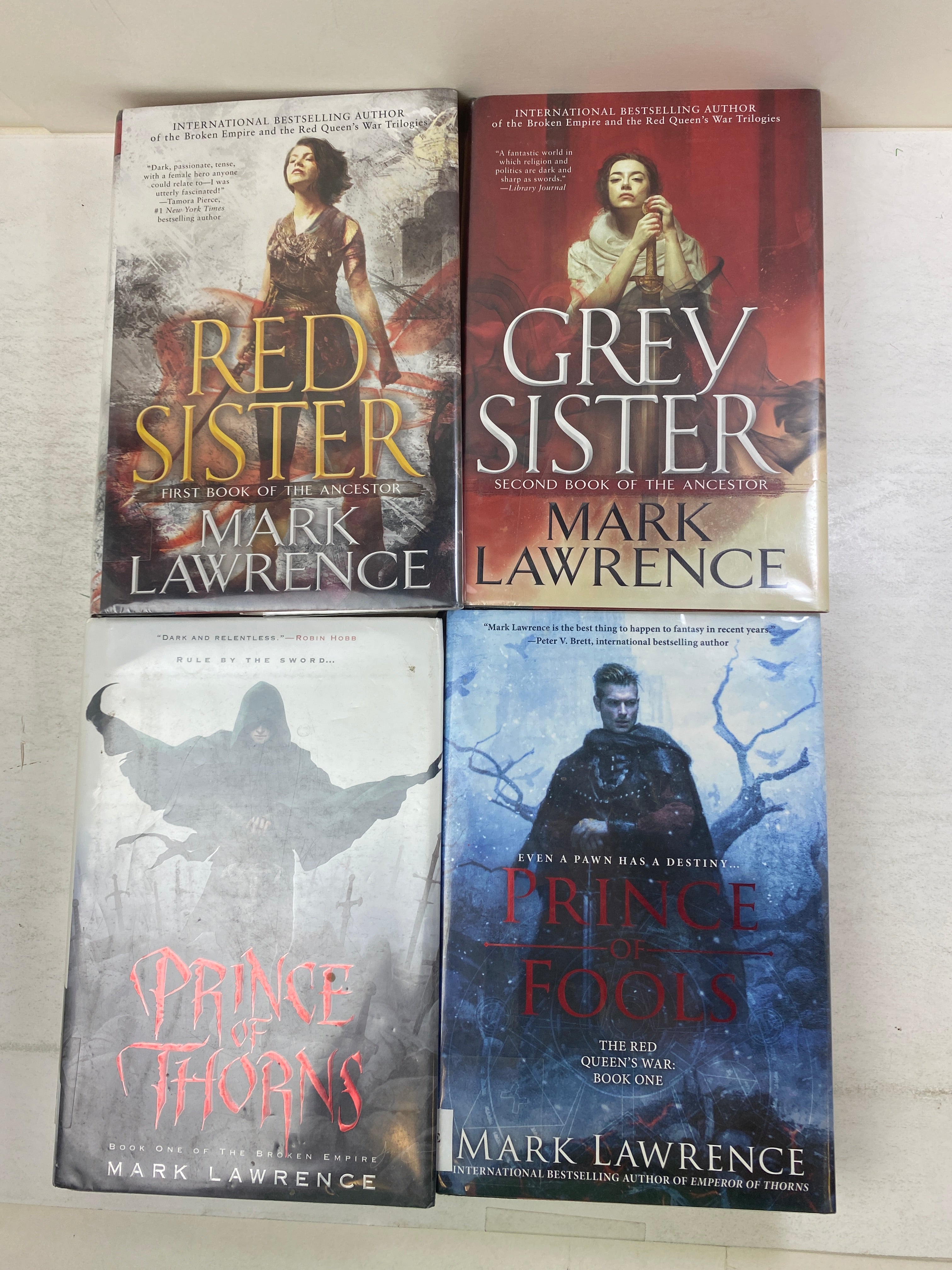 Lot of 4 Mark Lawrence Prince Sister Books HCDJ Ex Lib 2011-2018