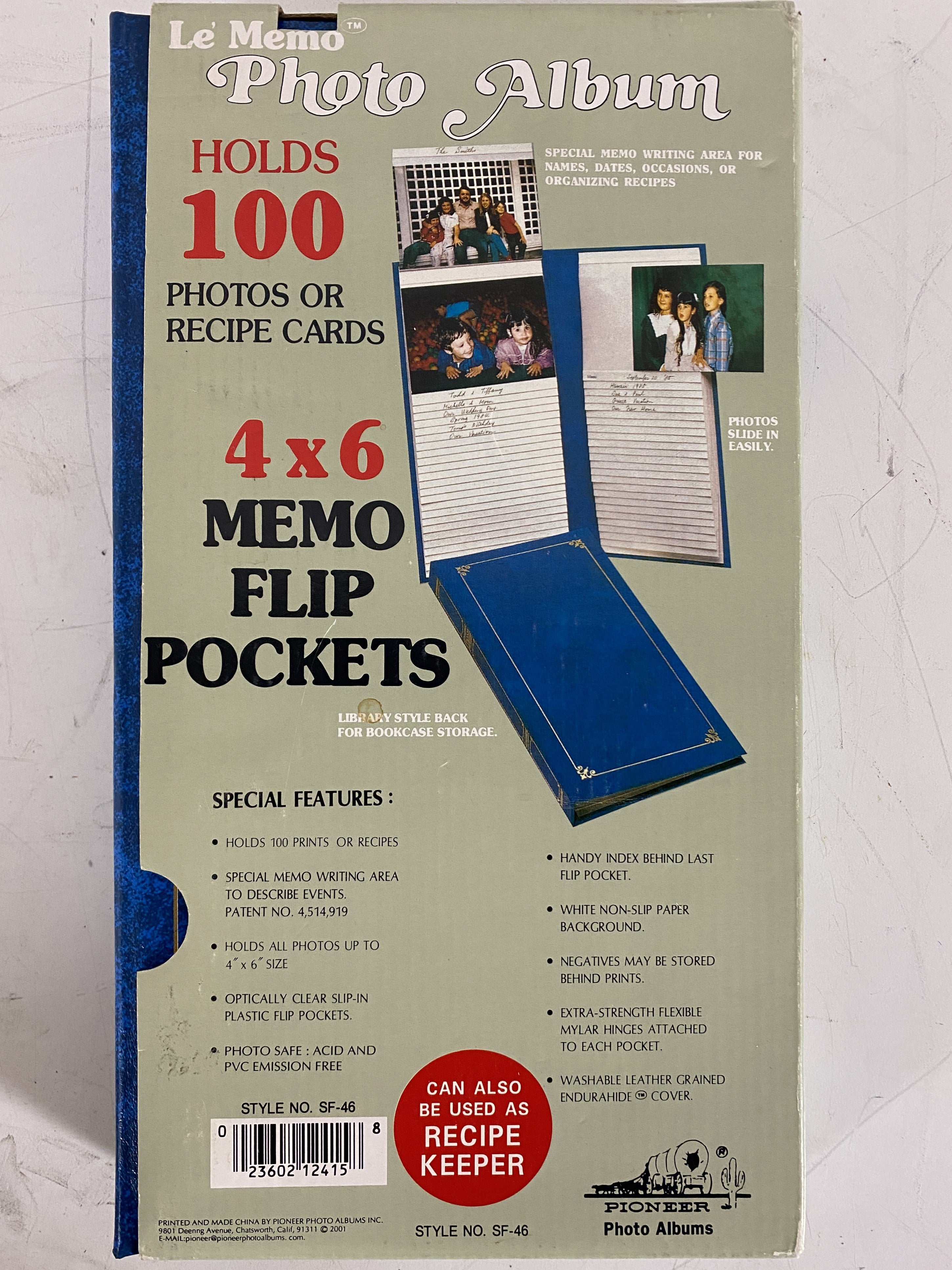 Vintage Blue Le'Memo Photo Album