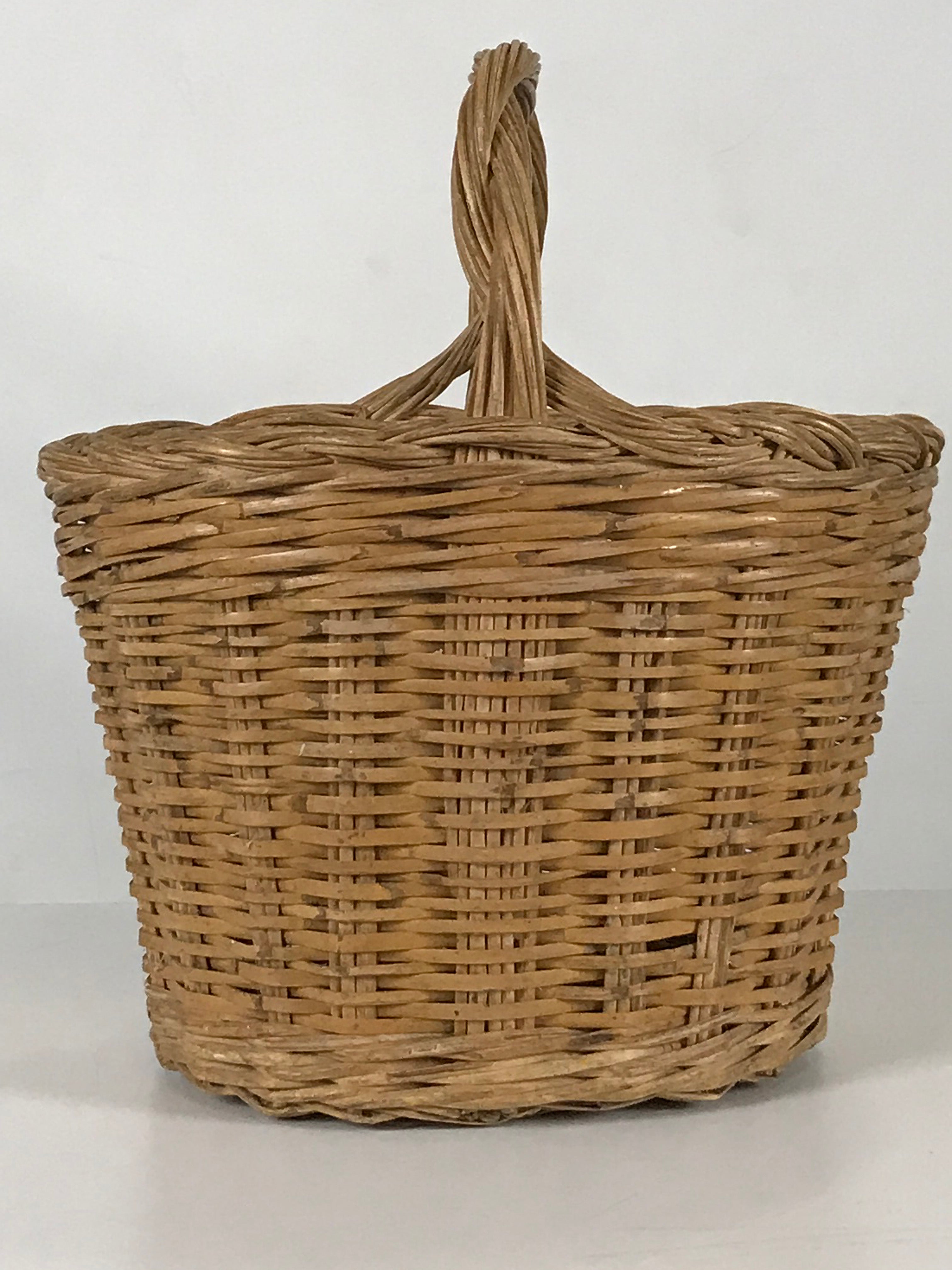 Wicker Basket with Handle