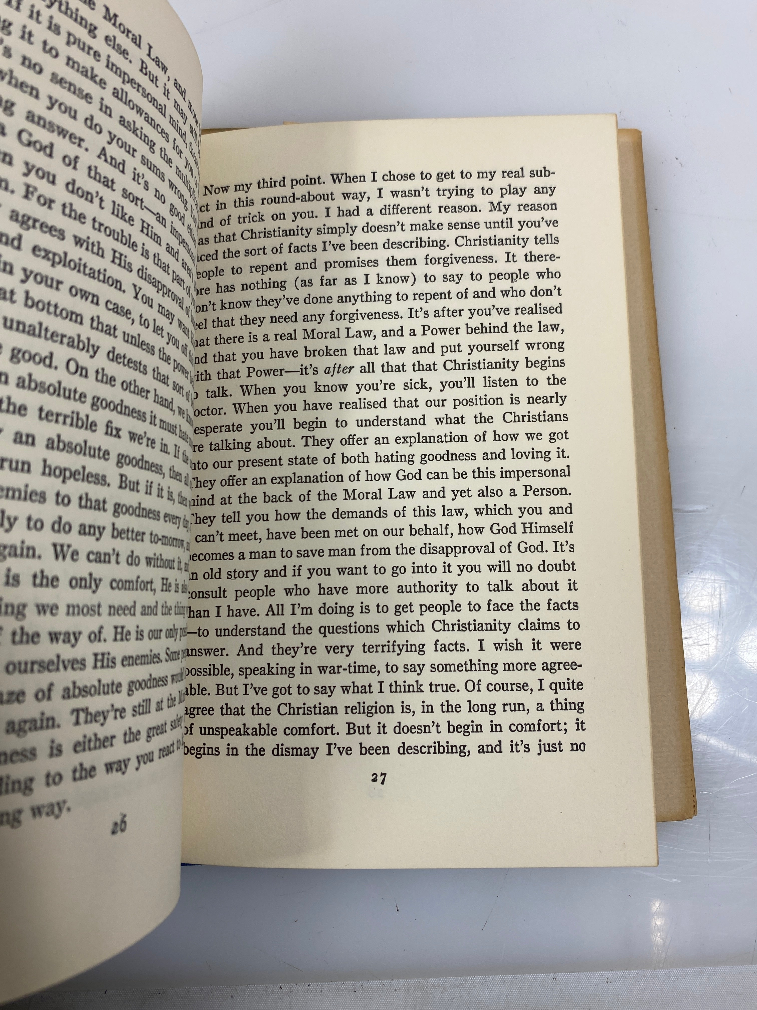 The Case for Christianity by C.S. Lewis Macmillan Company 21st Print 1968 HCDJ