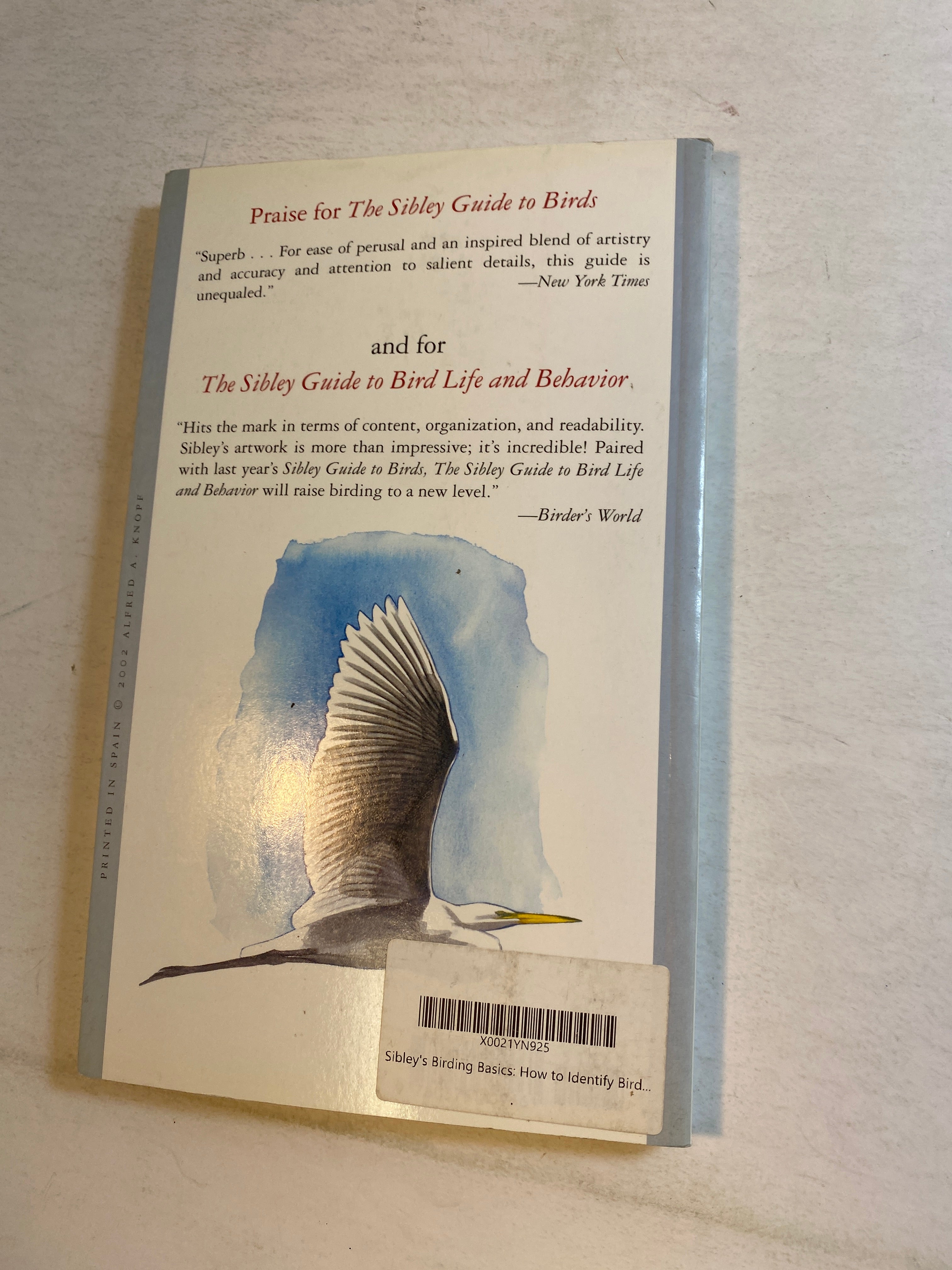 Lot of 2 Sibley Birds Books 2002-2014
