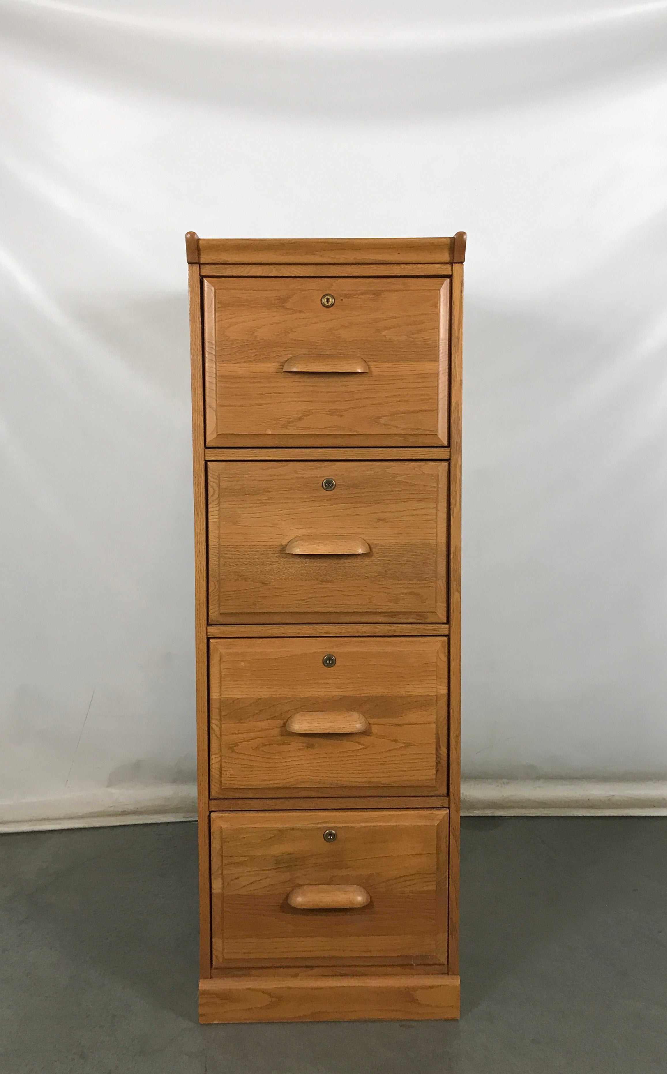 Wooden Four Drawer File Cabinet