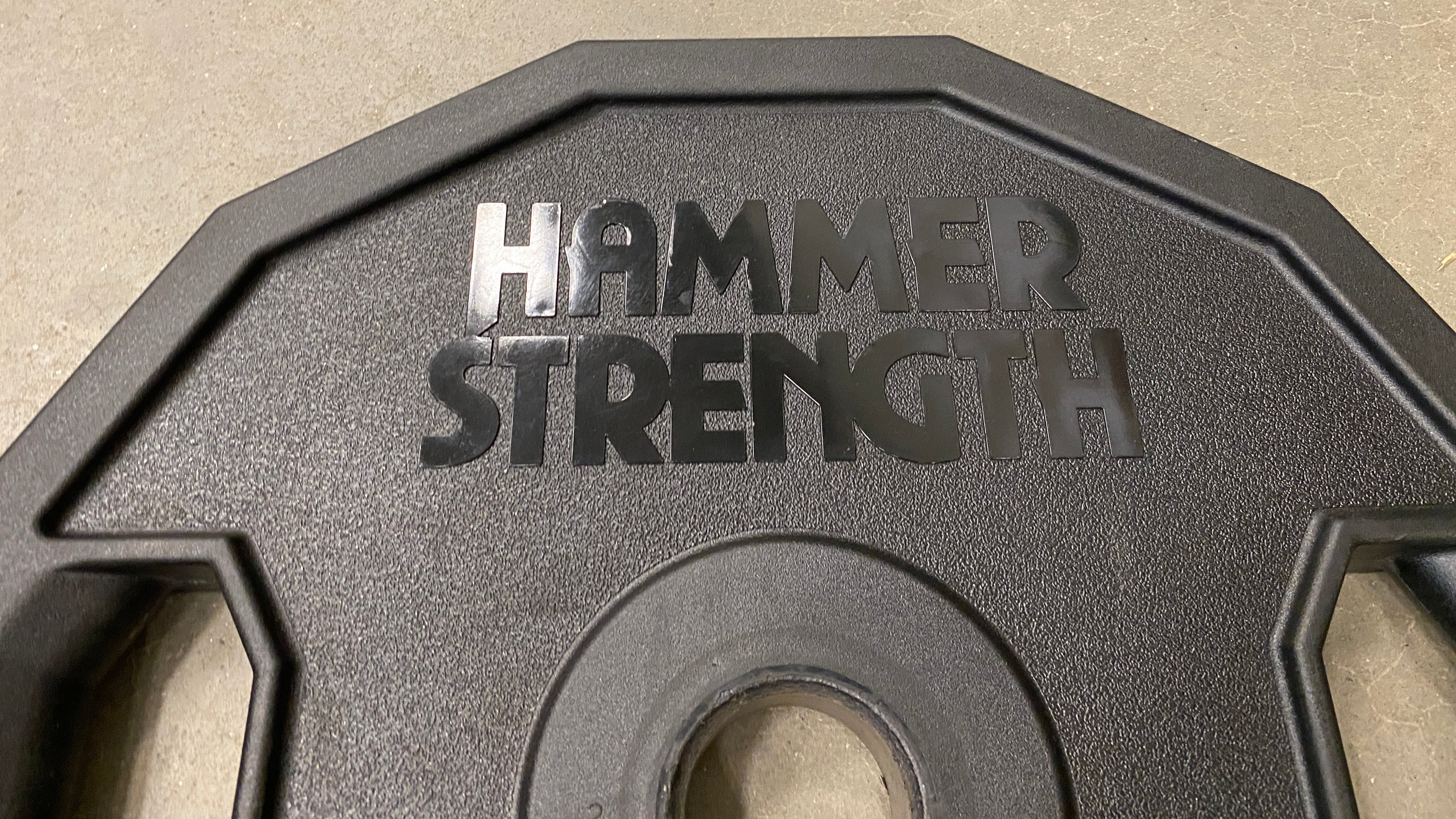 Hammer Strength 45 Pound Weight w/ Spartan Head Engraving