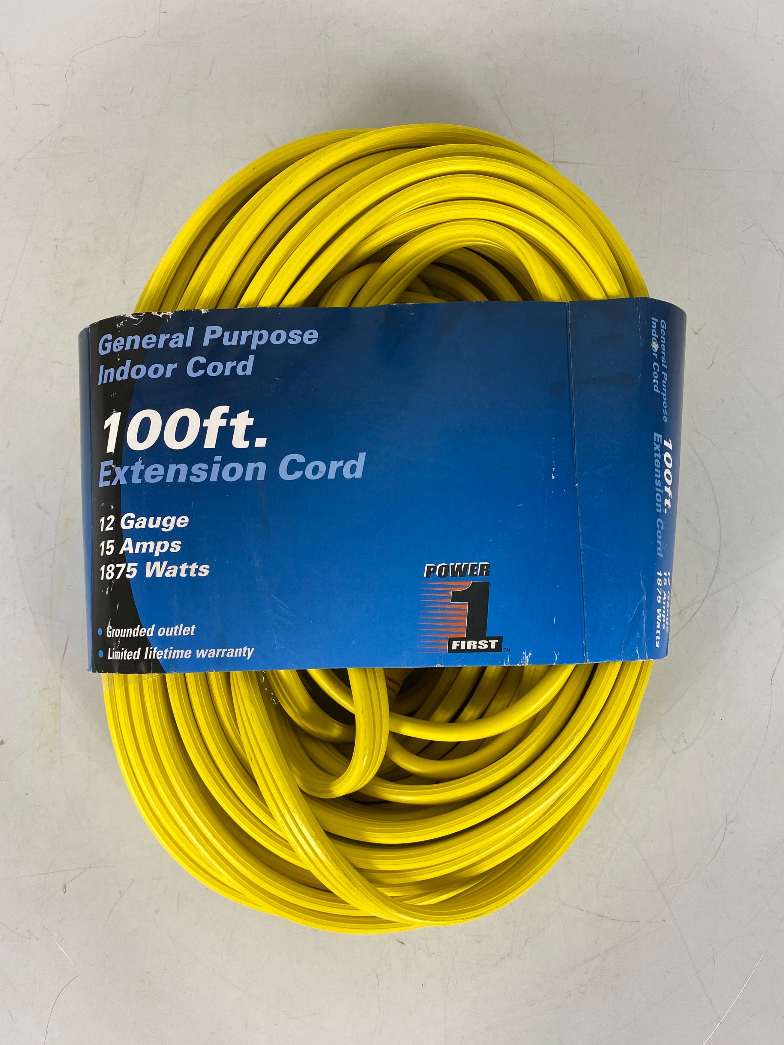 Power First General Purpose Indoor Extension Cord 100ft