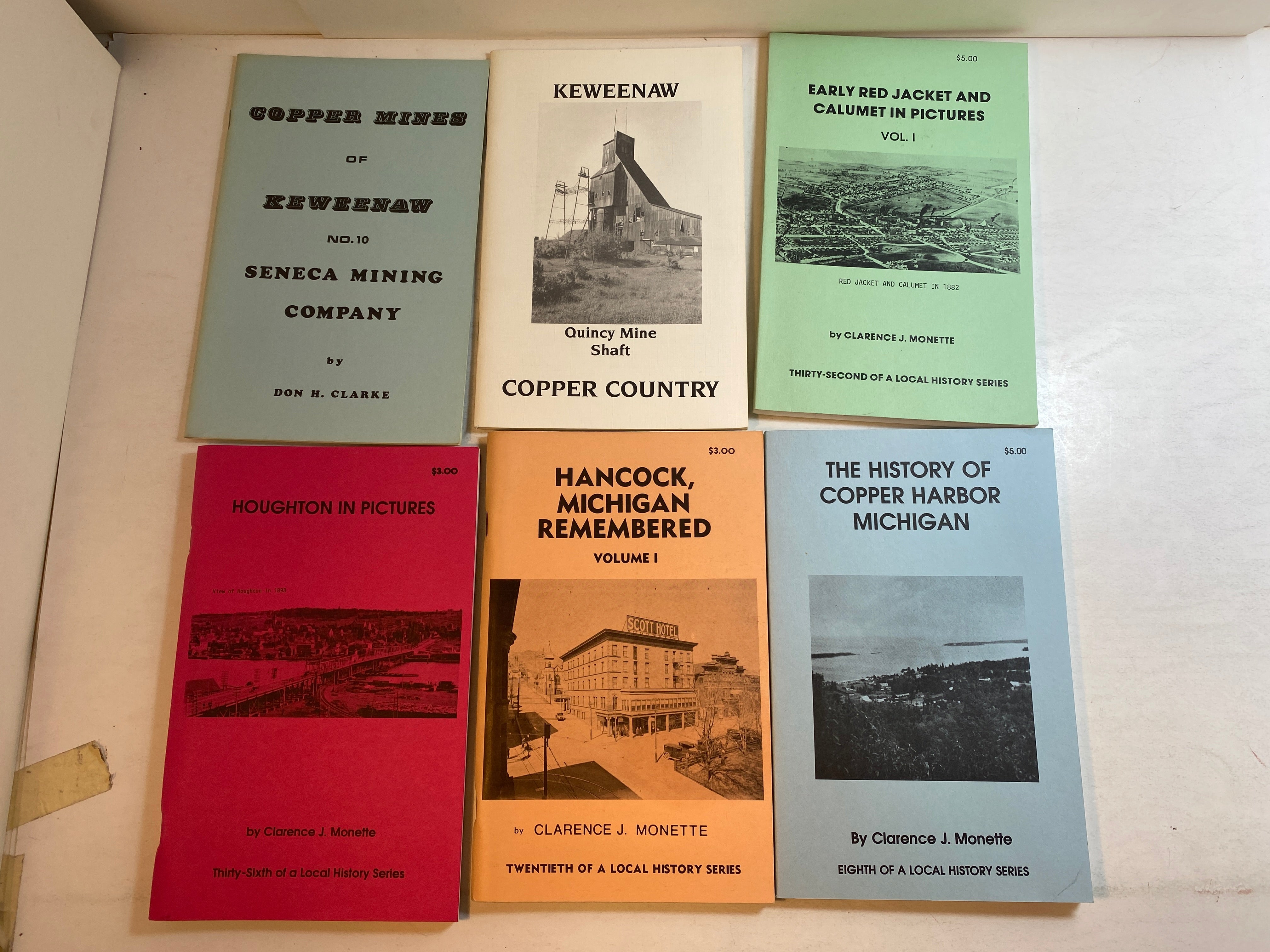 Lot of 12 Michigan History Local History Booklets 1975-1994