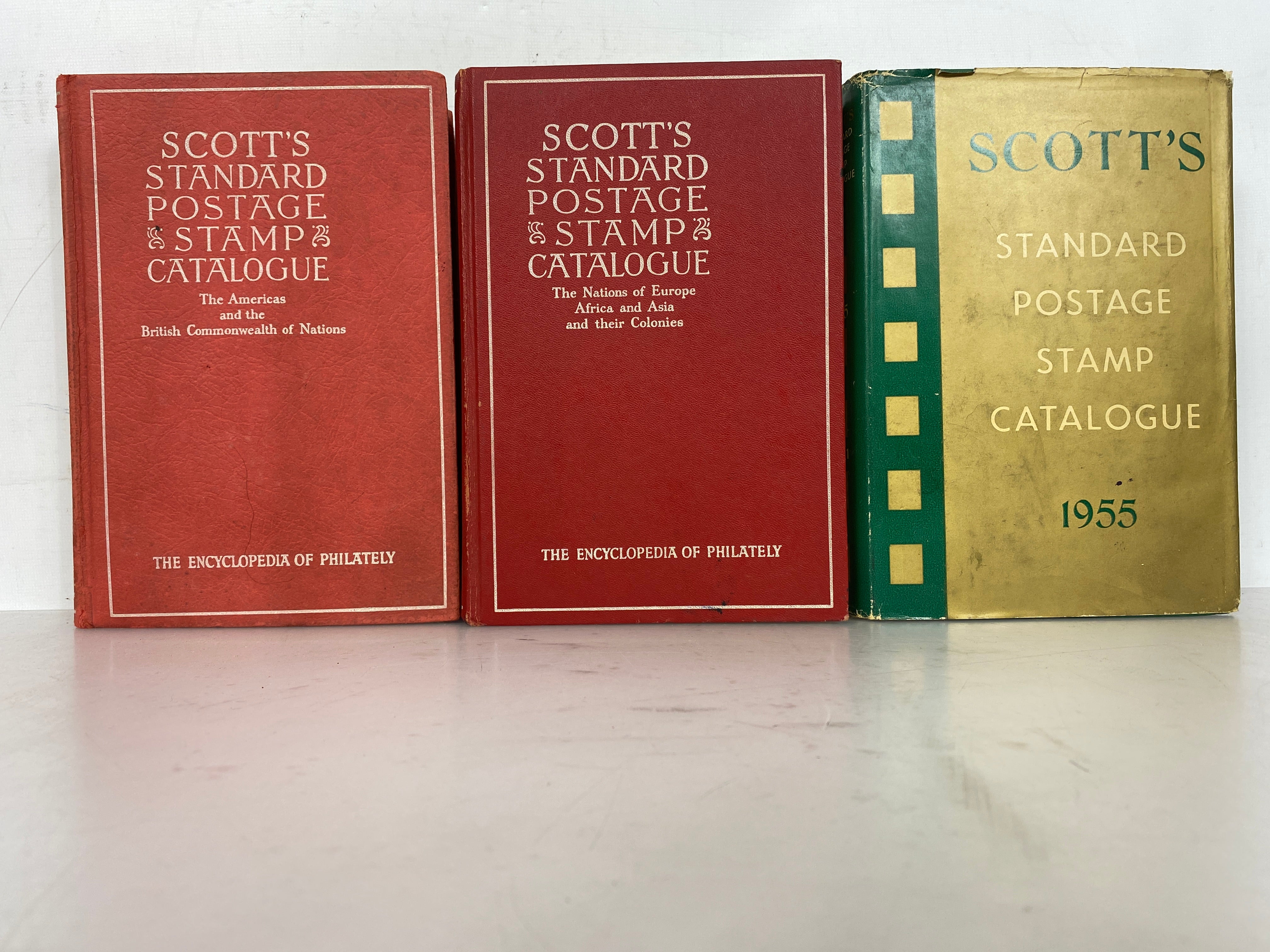 Scott's Standard Postage Stamp Catalogues 3 Volumes 1950-1955 HC