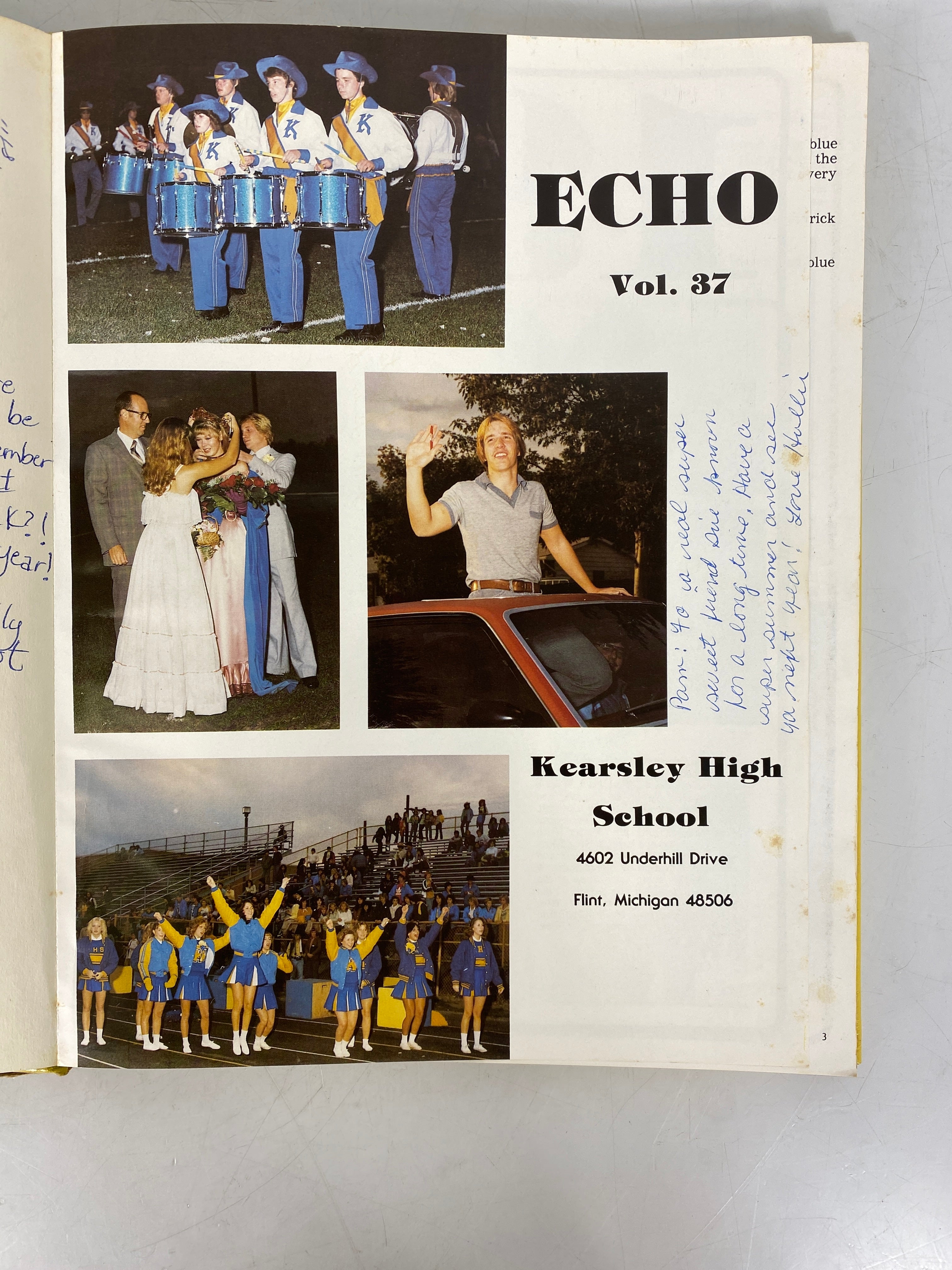 1981 Kearsley High School Yearbook Flint Michigan w Supplement HC