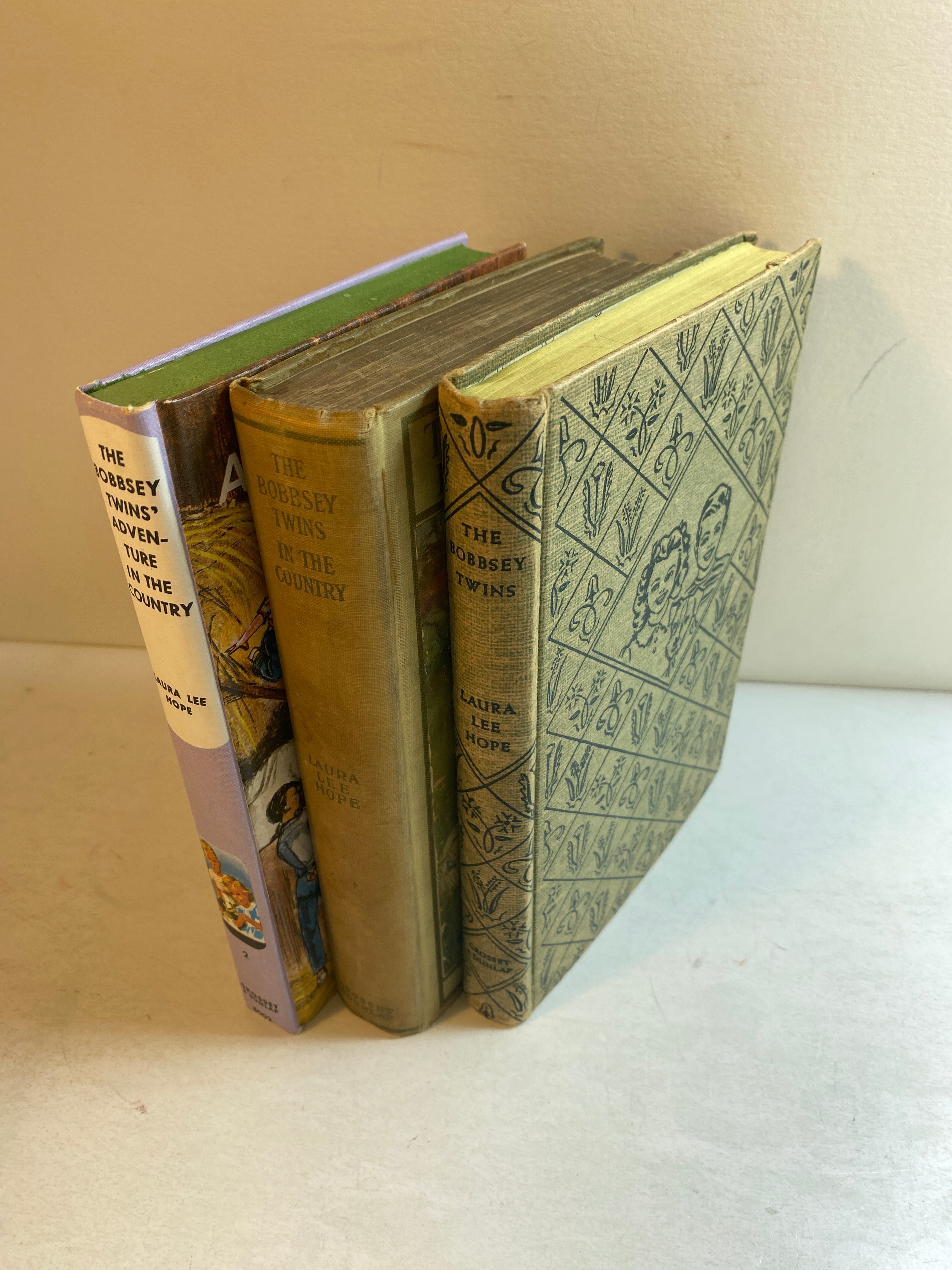 Lot of 3 Vintage Bobbsey Twins Books 1907-1961