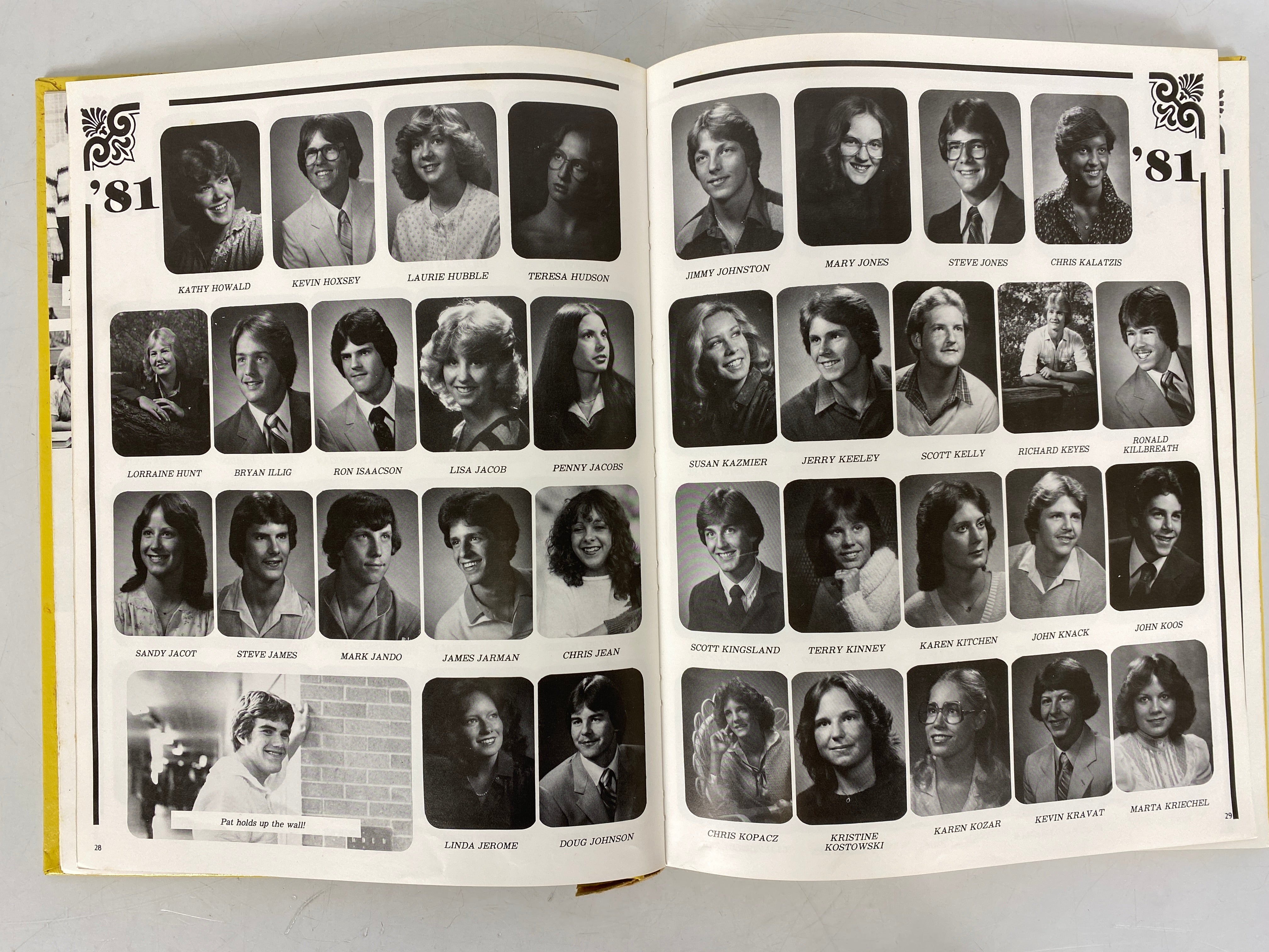 1981 Kearsley High School Yearbook Flint Michigan w Supplement HC