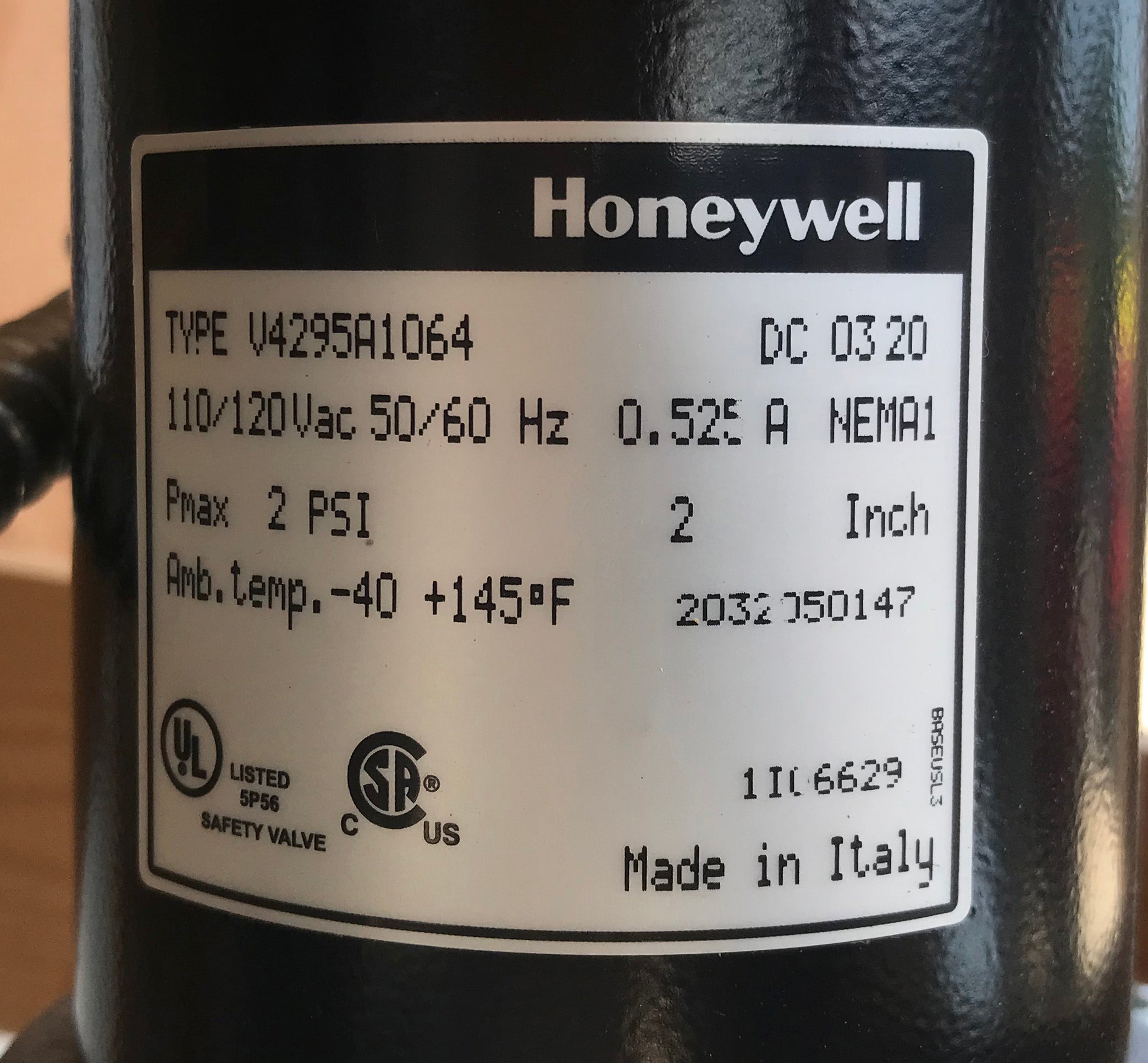 Honeywell Unipower Gas Burner