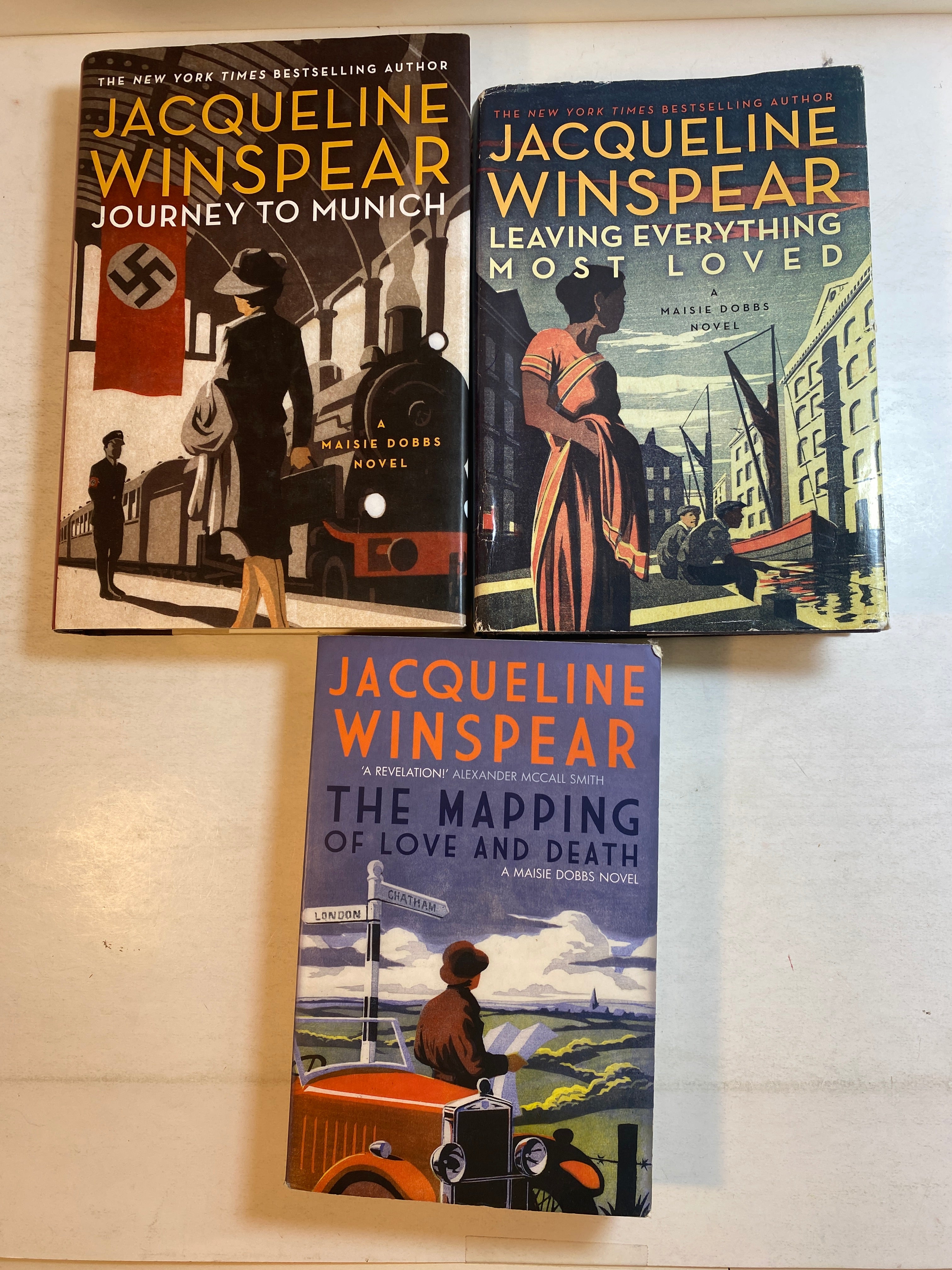 Lot of 3 Jacqueline Winspear Maisie Dobbs Novels 2010-2016