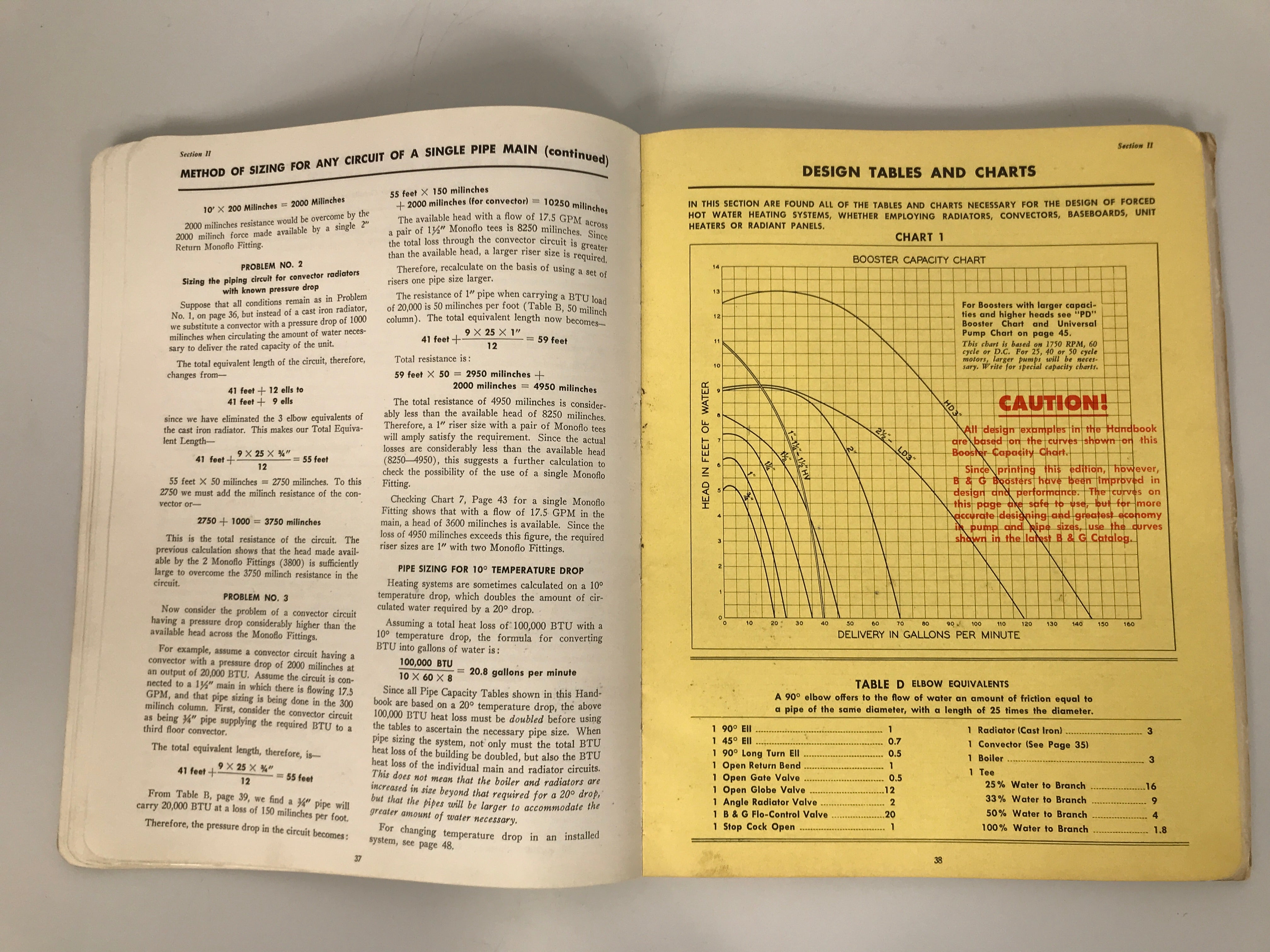 The Bell & Gossett Handbook 1949 Second Edition Bell & Gossett Company SC