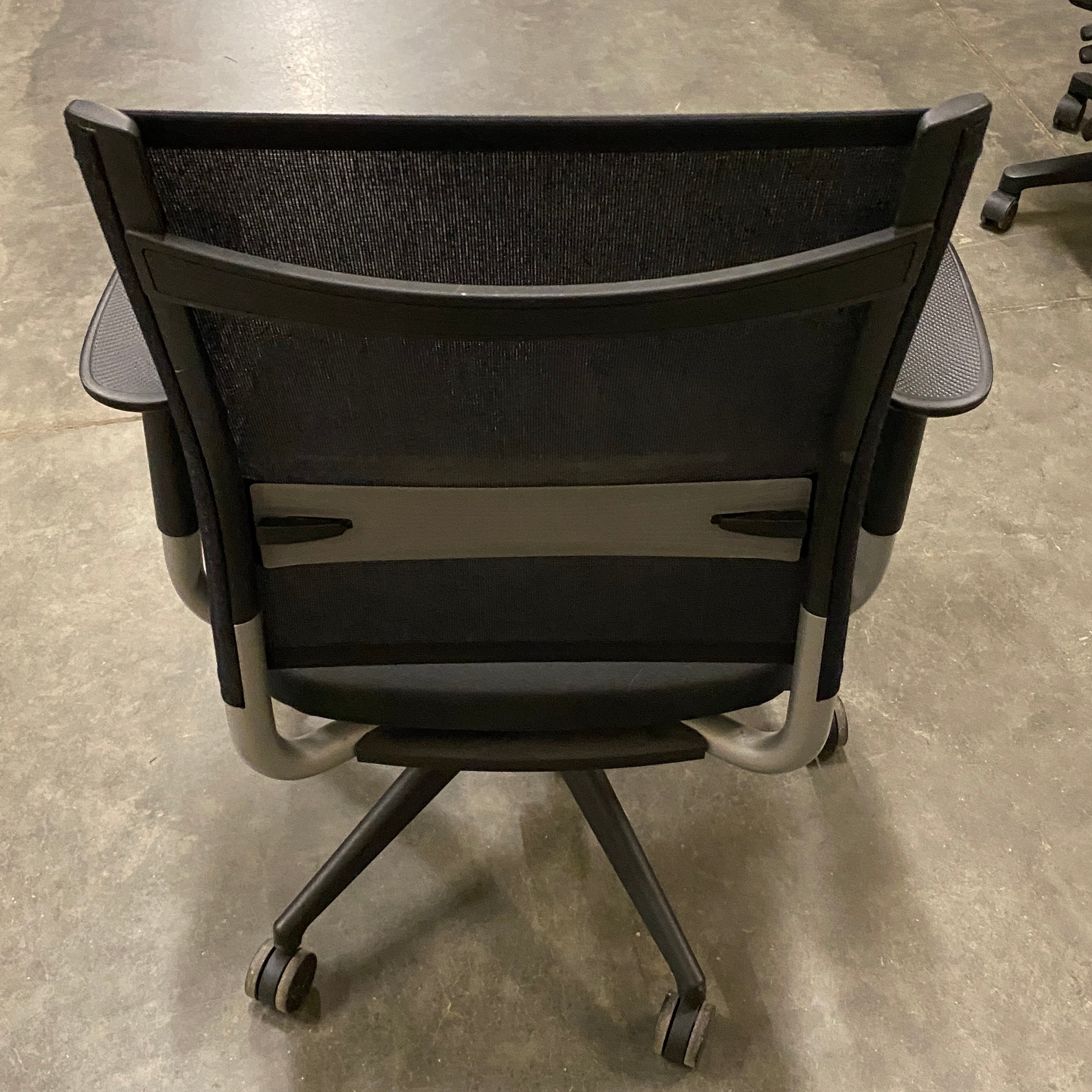 SitOnIt Seating Rolling Black Chair