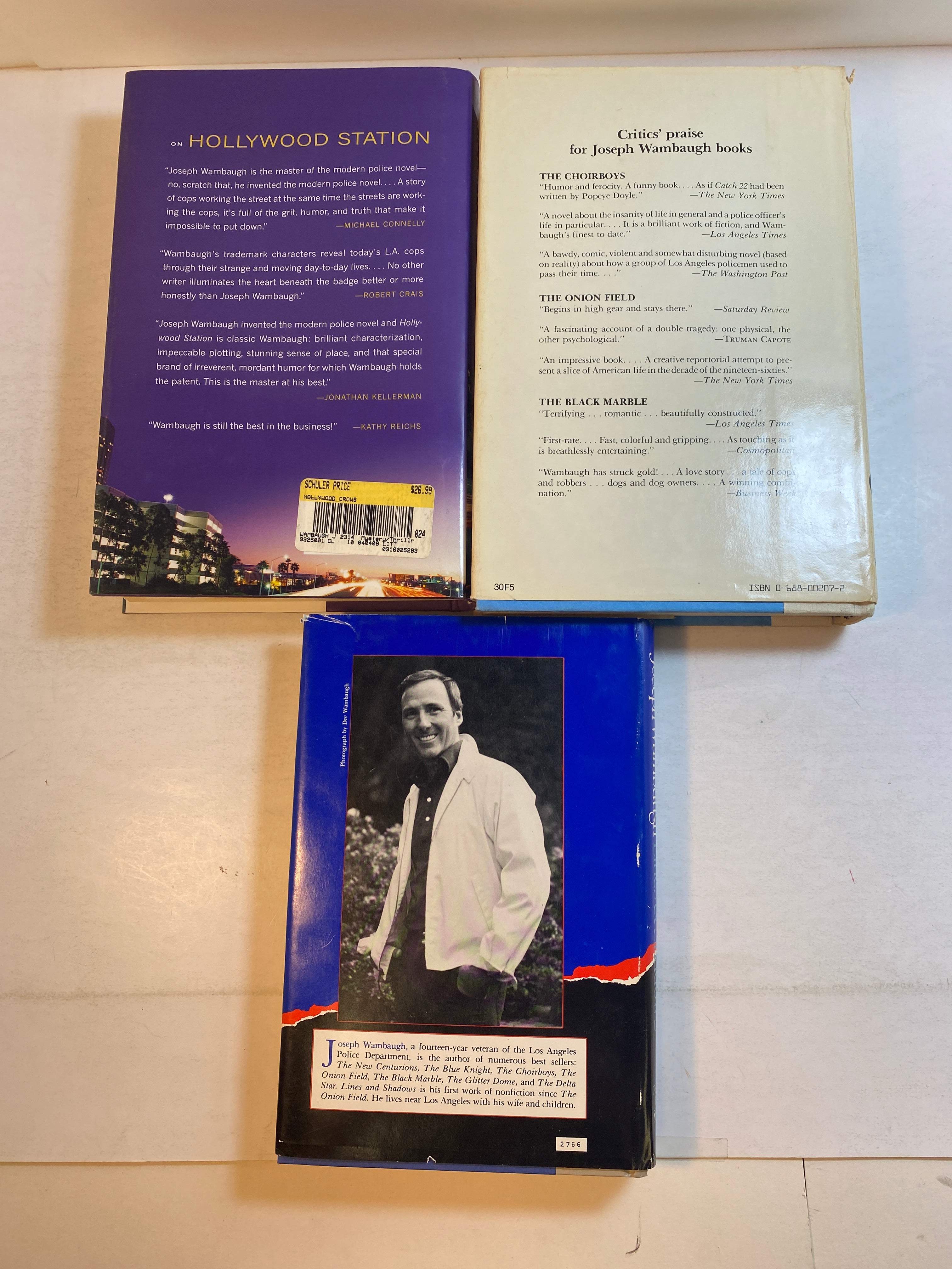 Lot of 3 Joseph Wambaugh Books 1981-2008 HCDJ