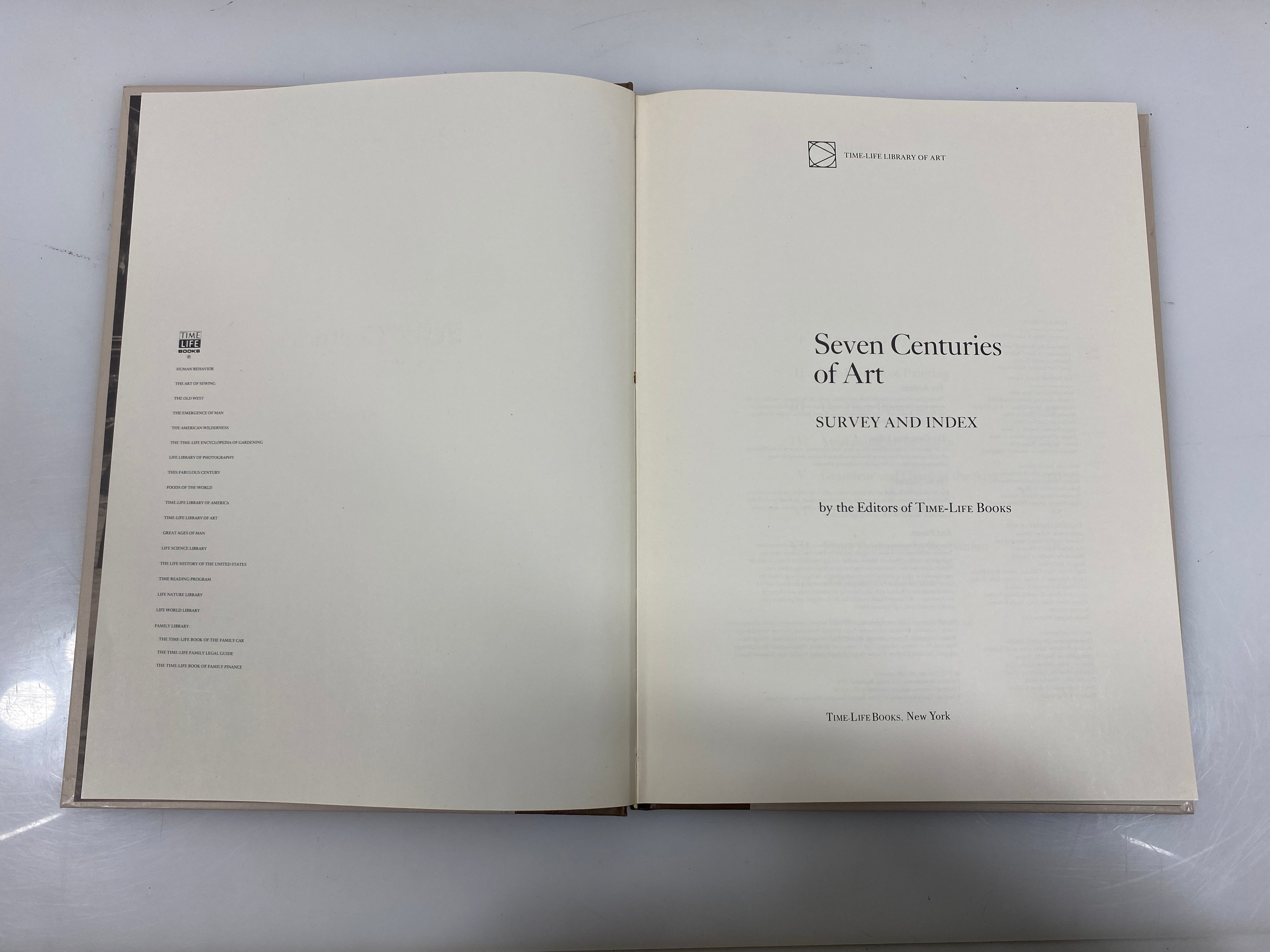 Seven Centuries of Art Survey and Index Time-Life Books 1974 HC Slipcase