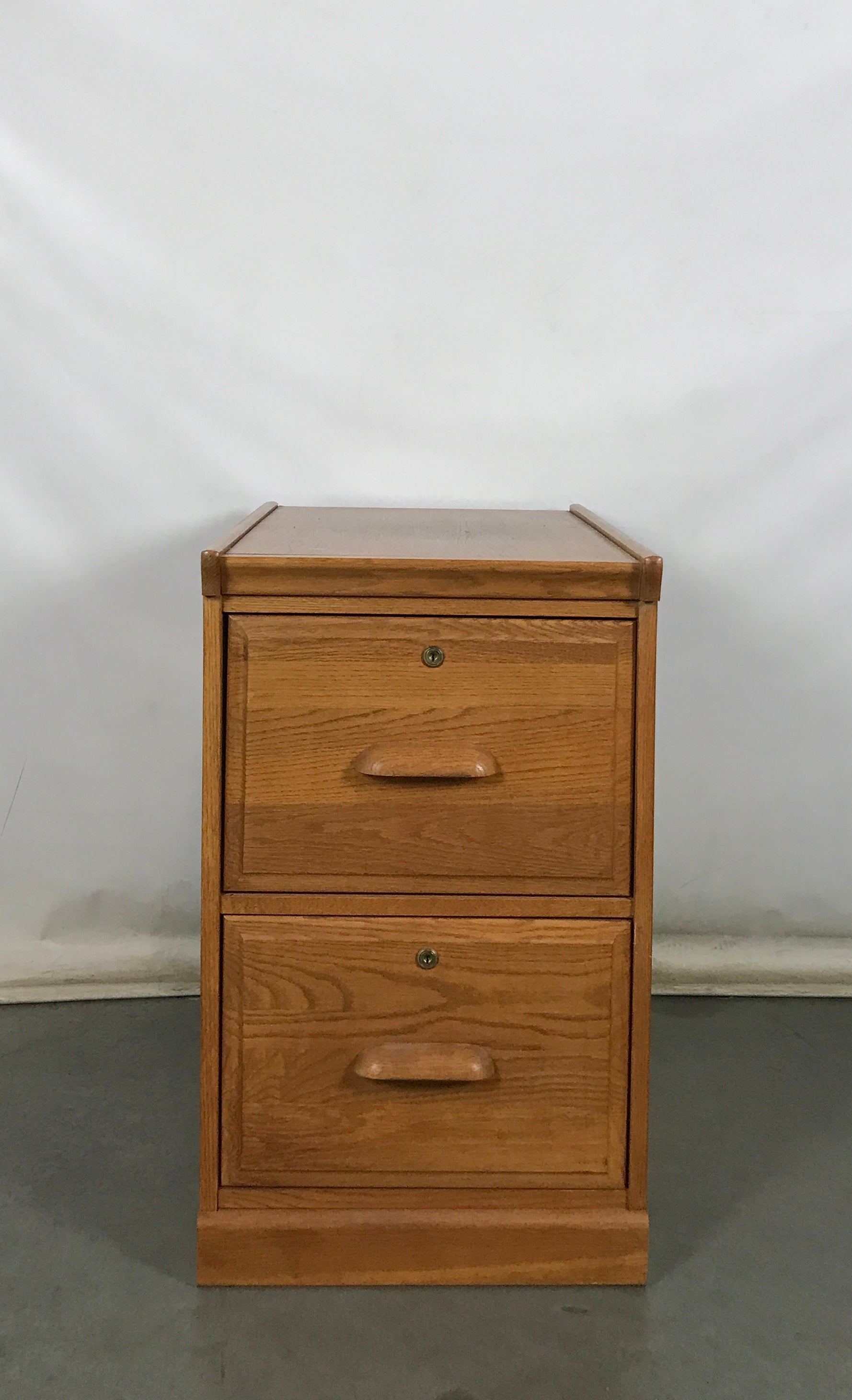 Wooden Two Drawer File Cabinet