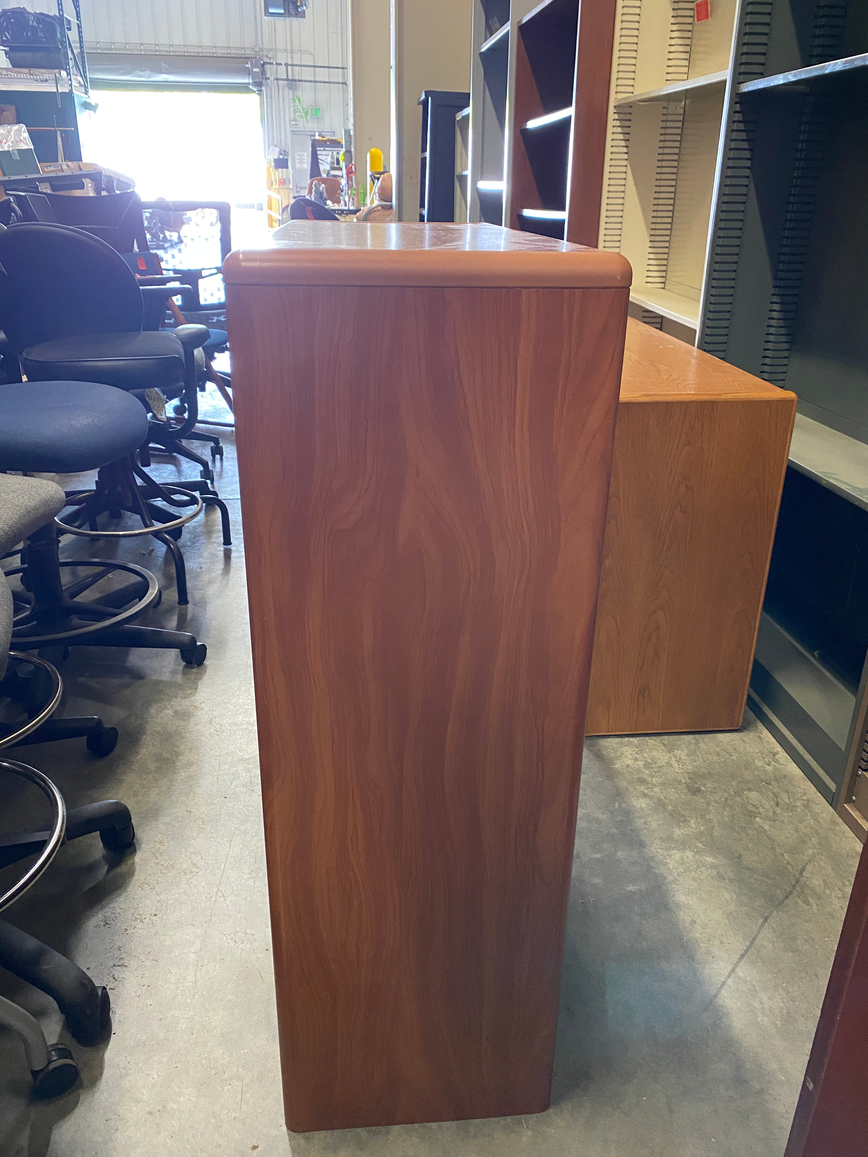 Faux Wood Metal Shelf