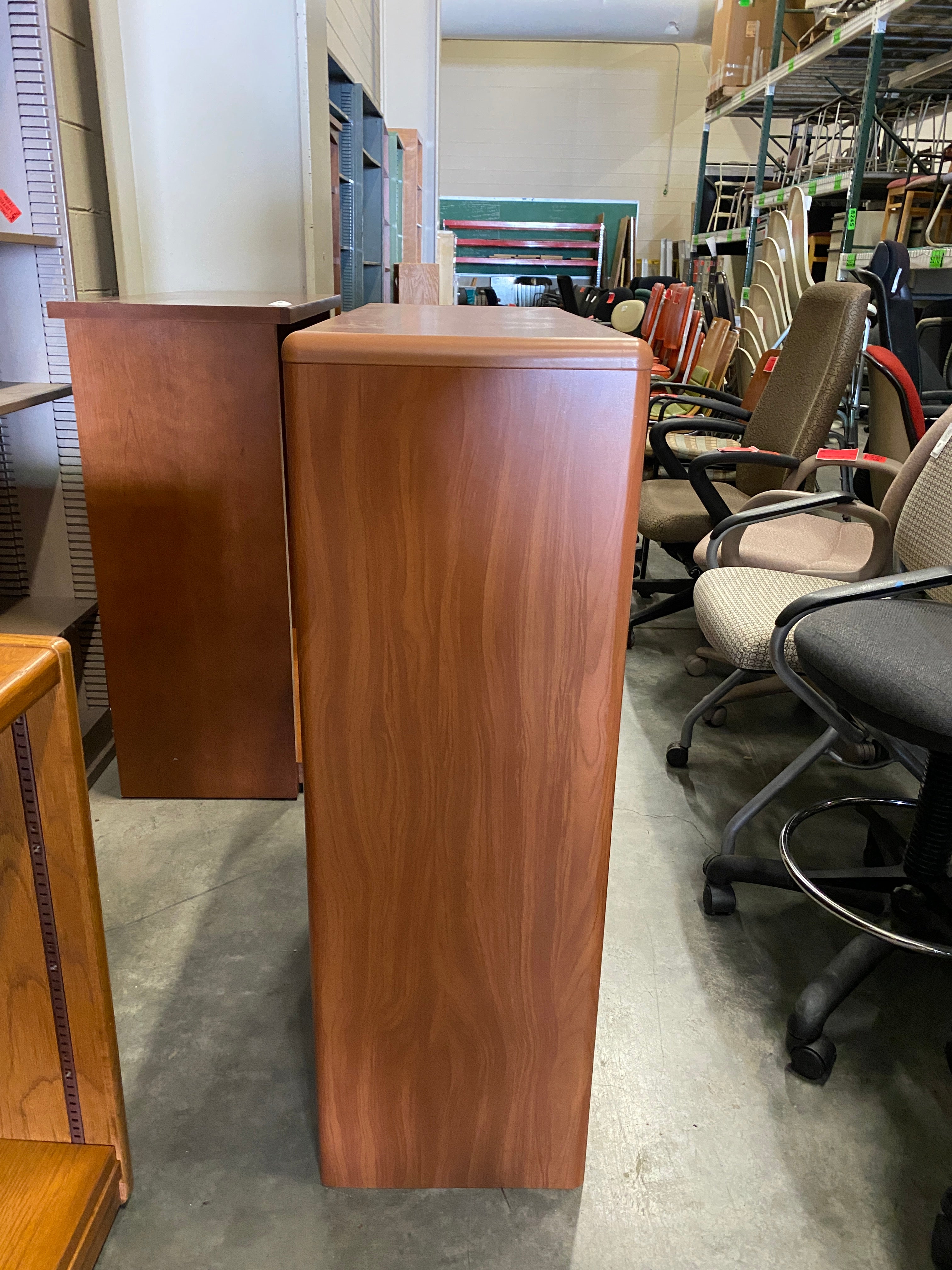 Faux Wood Metal Shelf