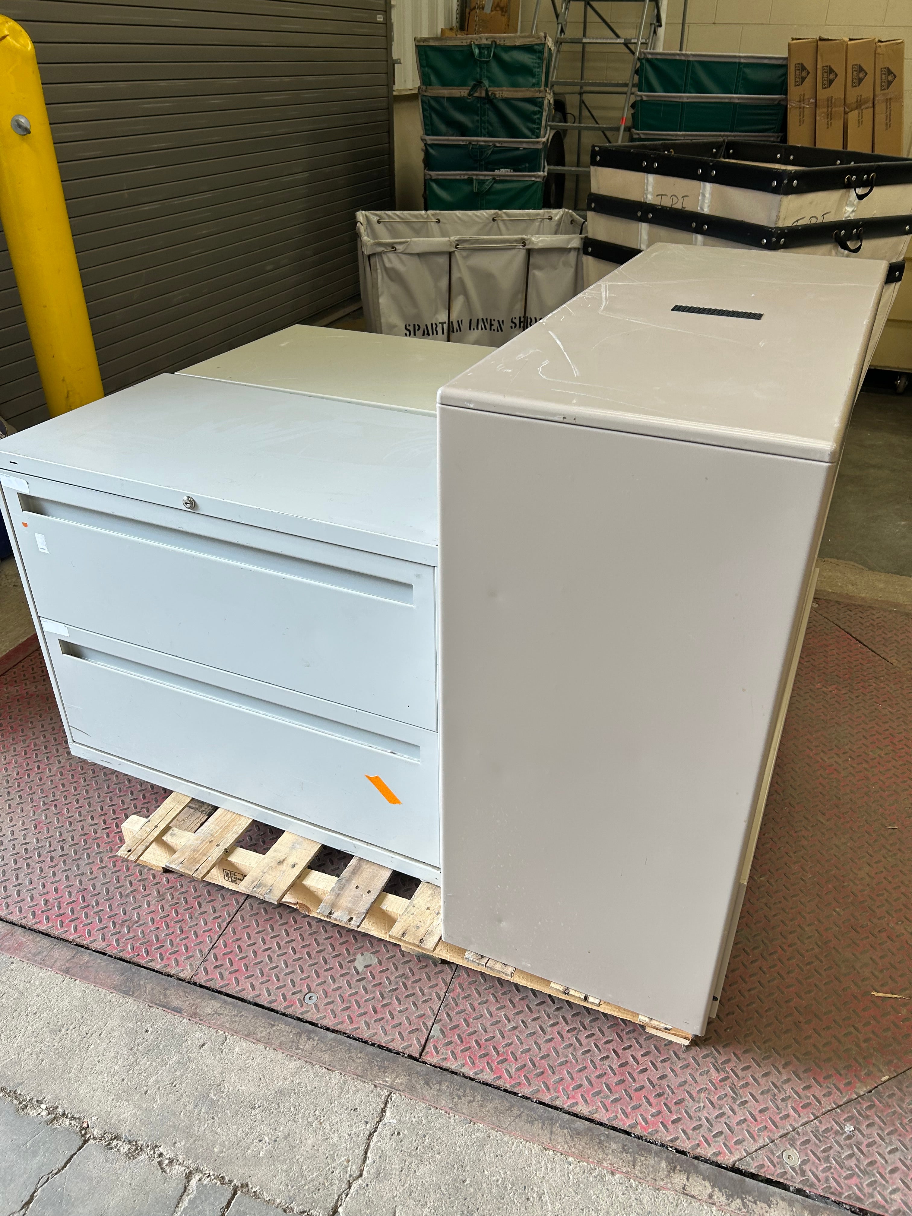 Lot of 3 Lateral File Cabinets
