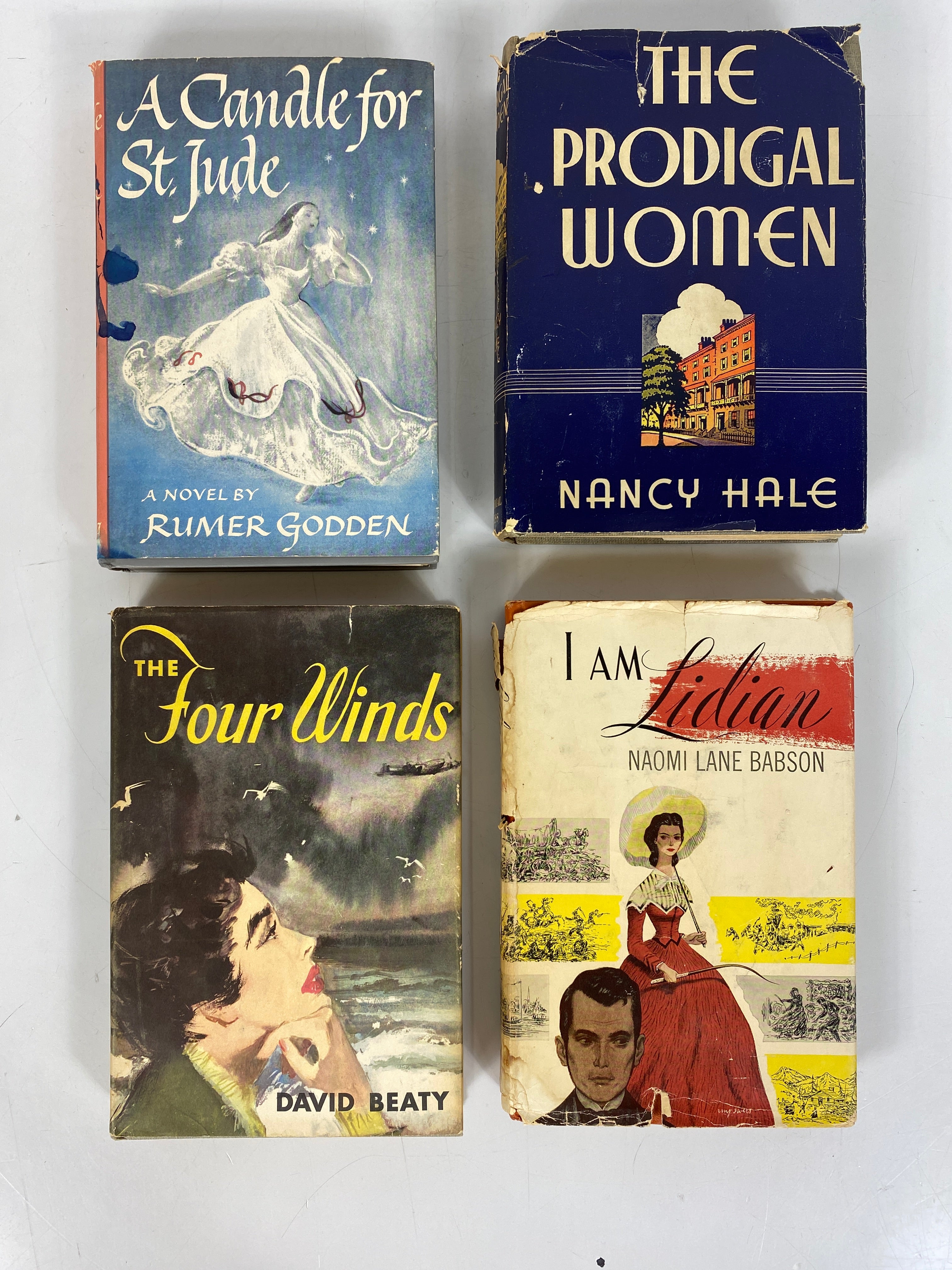 4 Vintage Fiction incl A Candle for St. Jude/The Prodigal Women HC DJ BCE