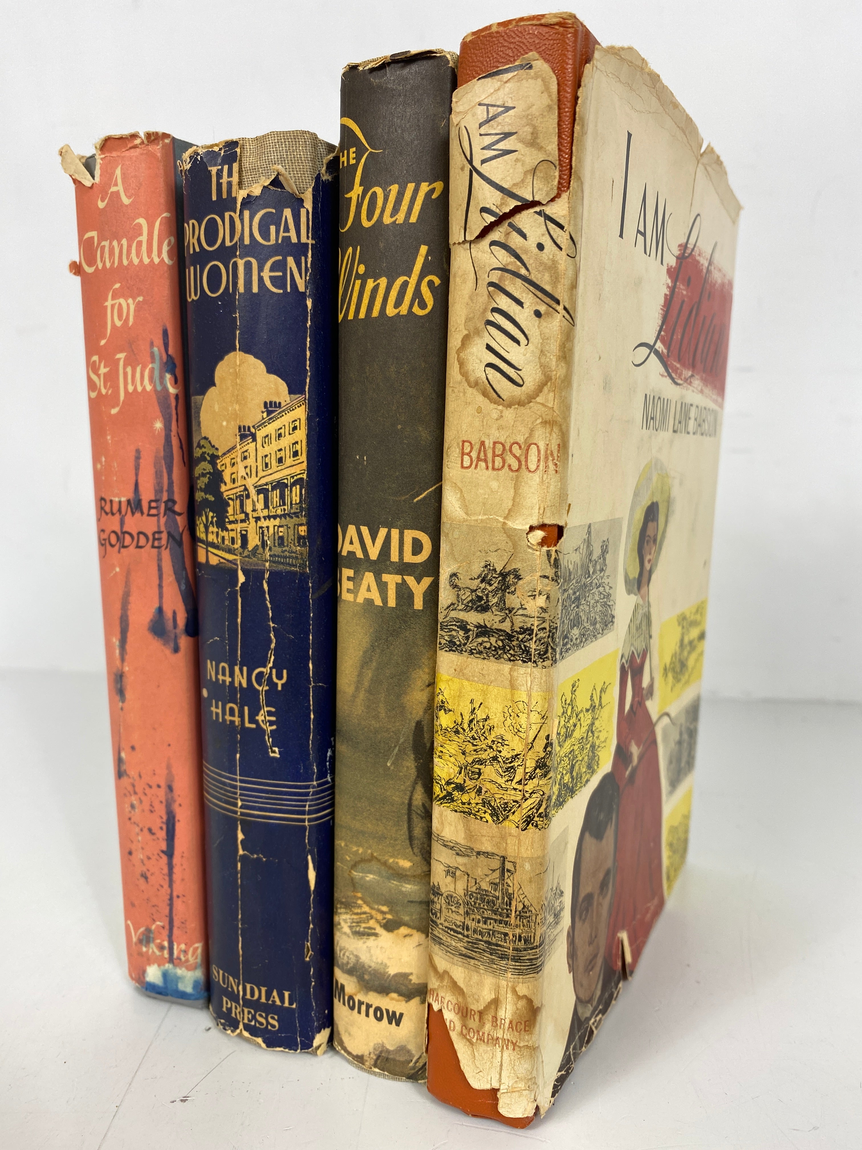 4 Vintage Fiction incl A Candle for St. Jude/The Prodigal Women HC DJ BCE