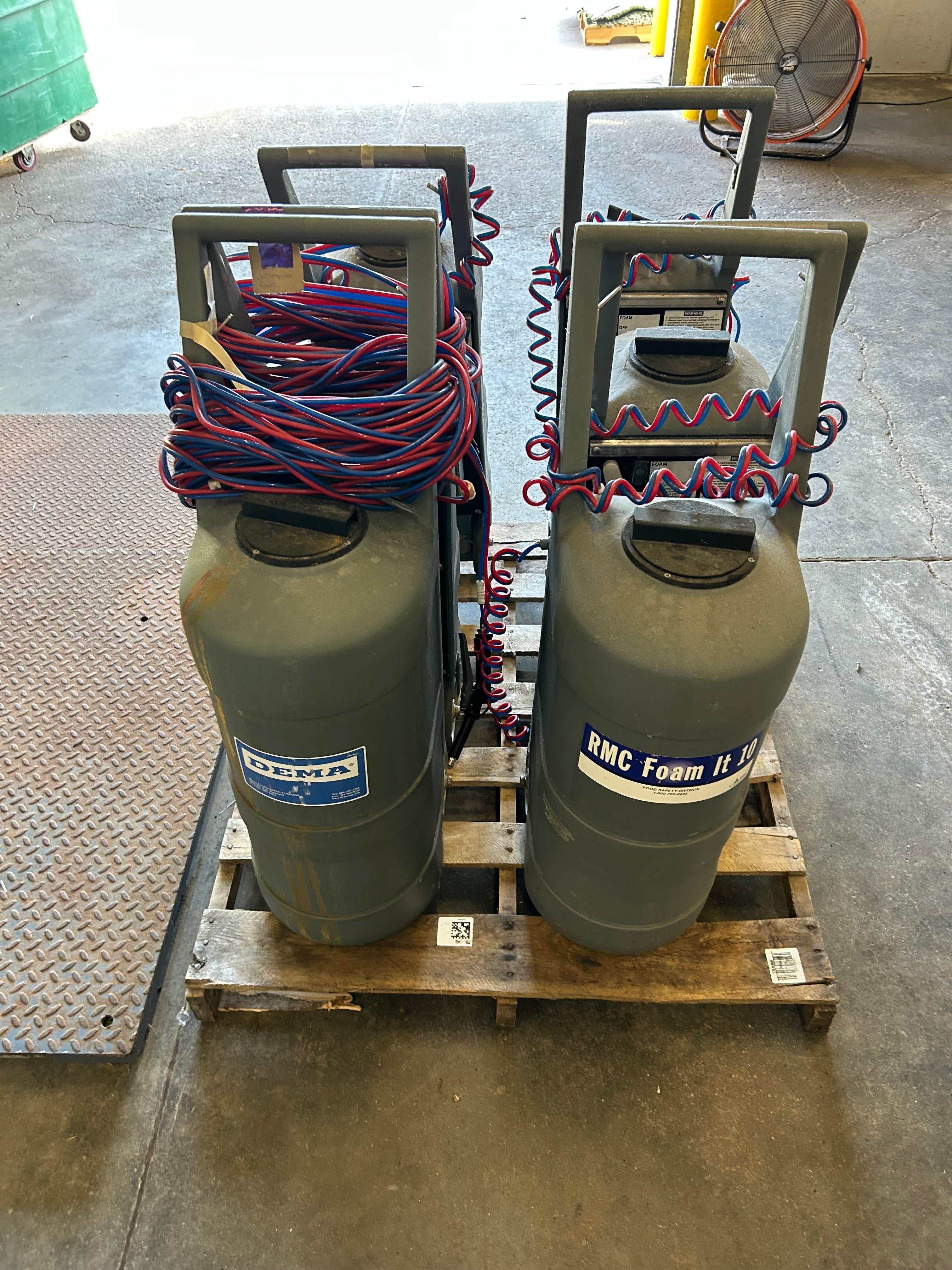 Pallet of 6 Foam Spraying Units for Parts or Repair