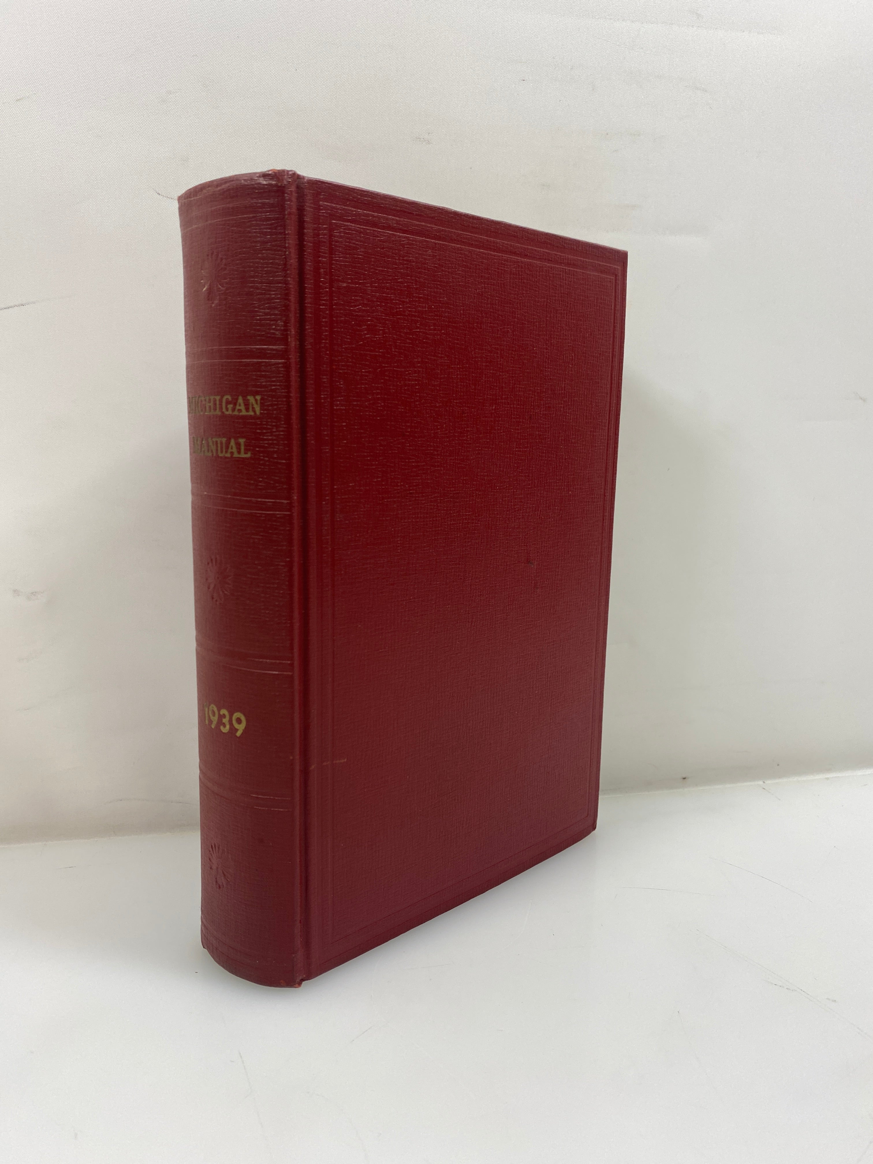 Michigan Official Directory and Legislative Manual 1940 HC