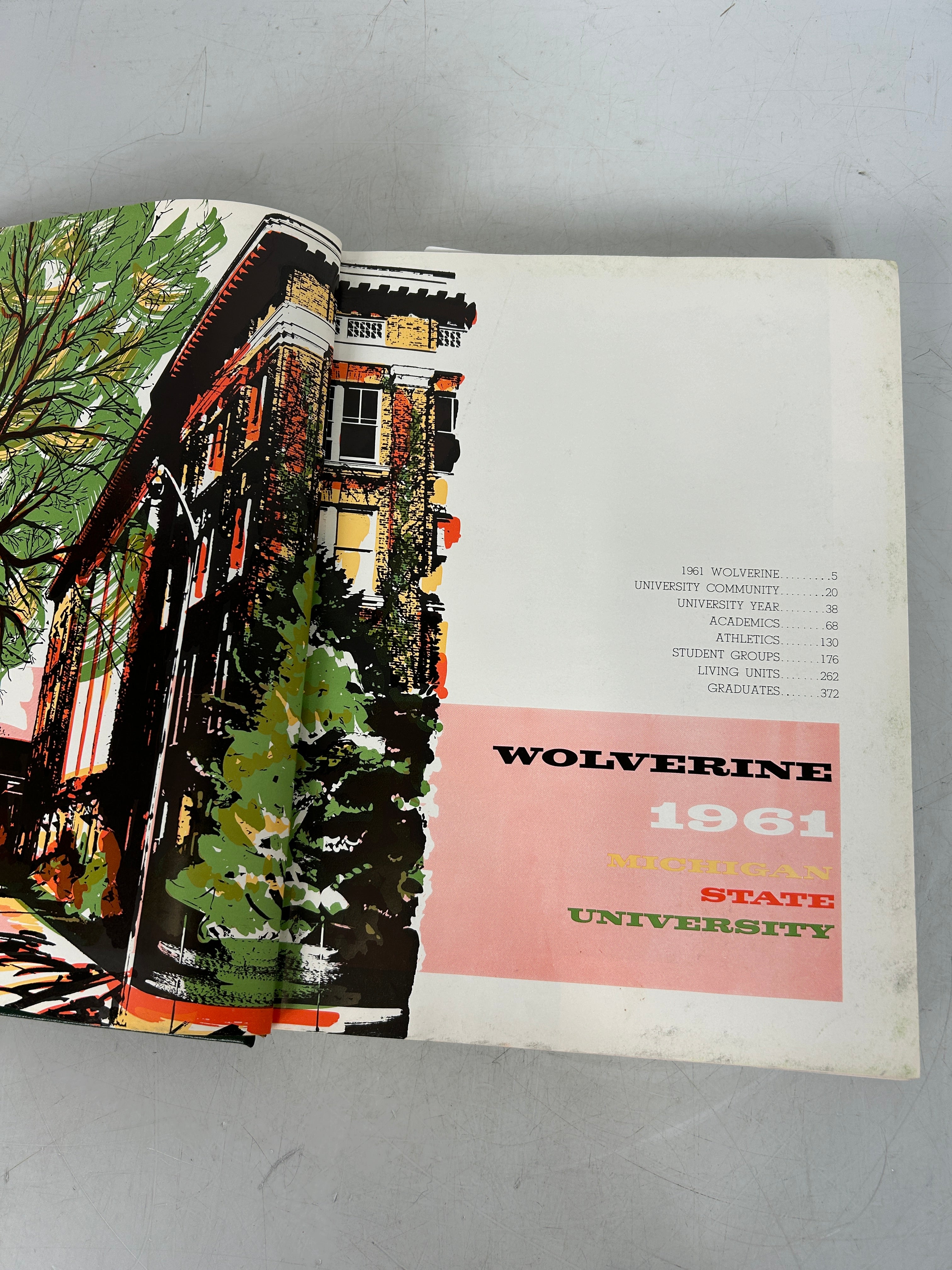 1961 Michigan State University Yearbook Wolverine