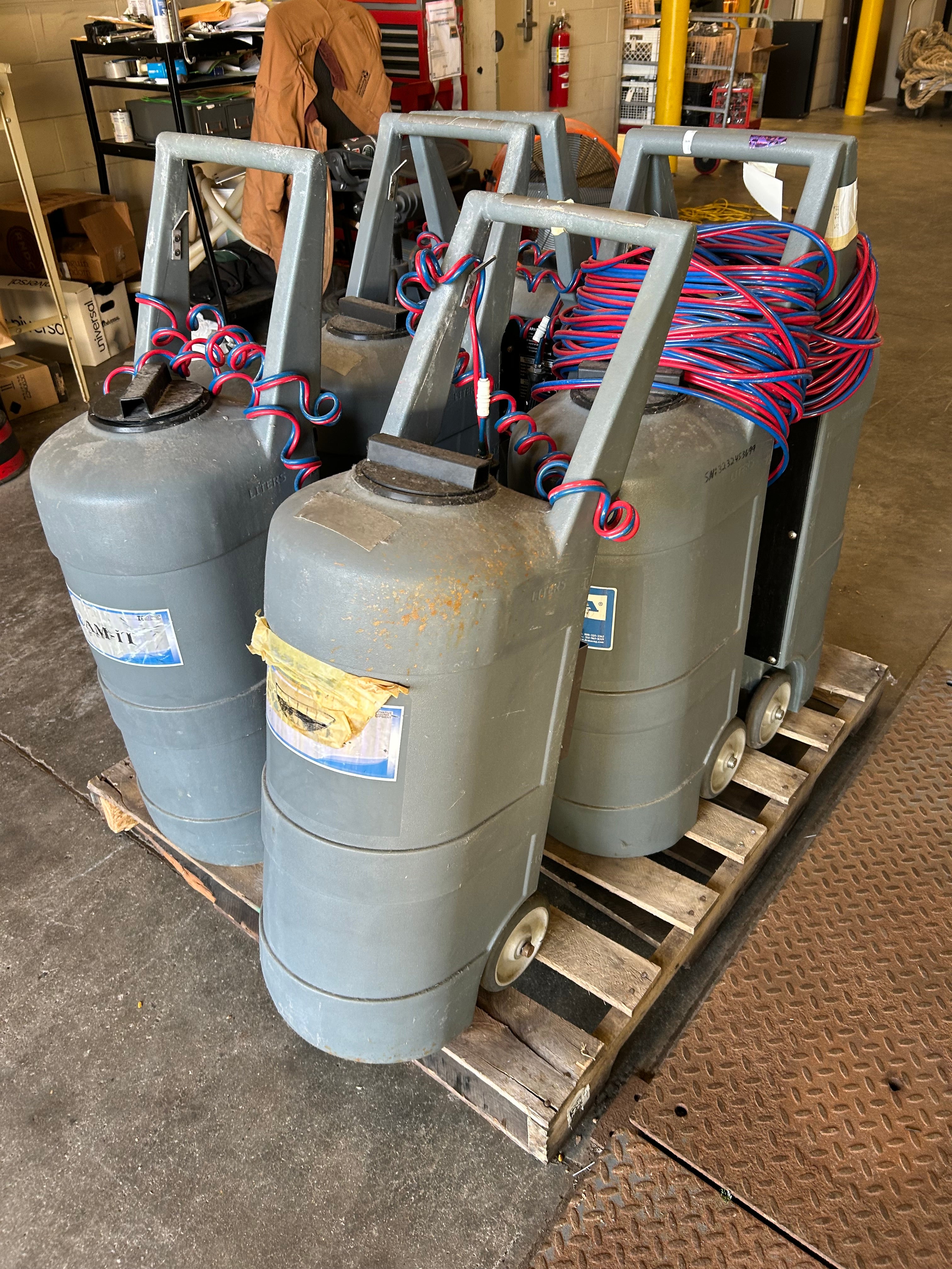 Pallet of 6 Foam Spraying Units for Parts or Repair