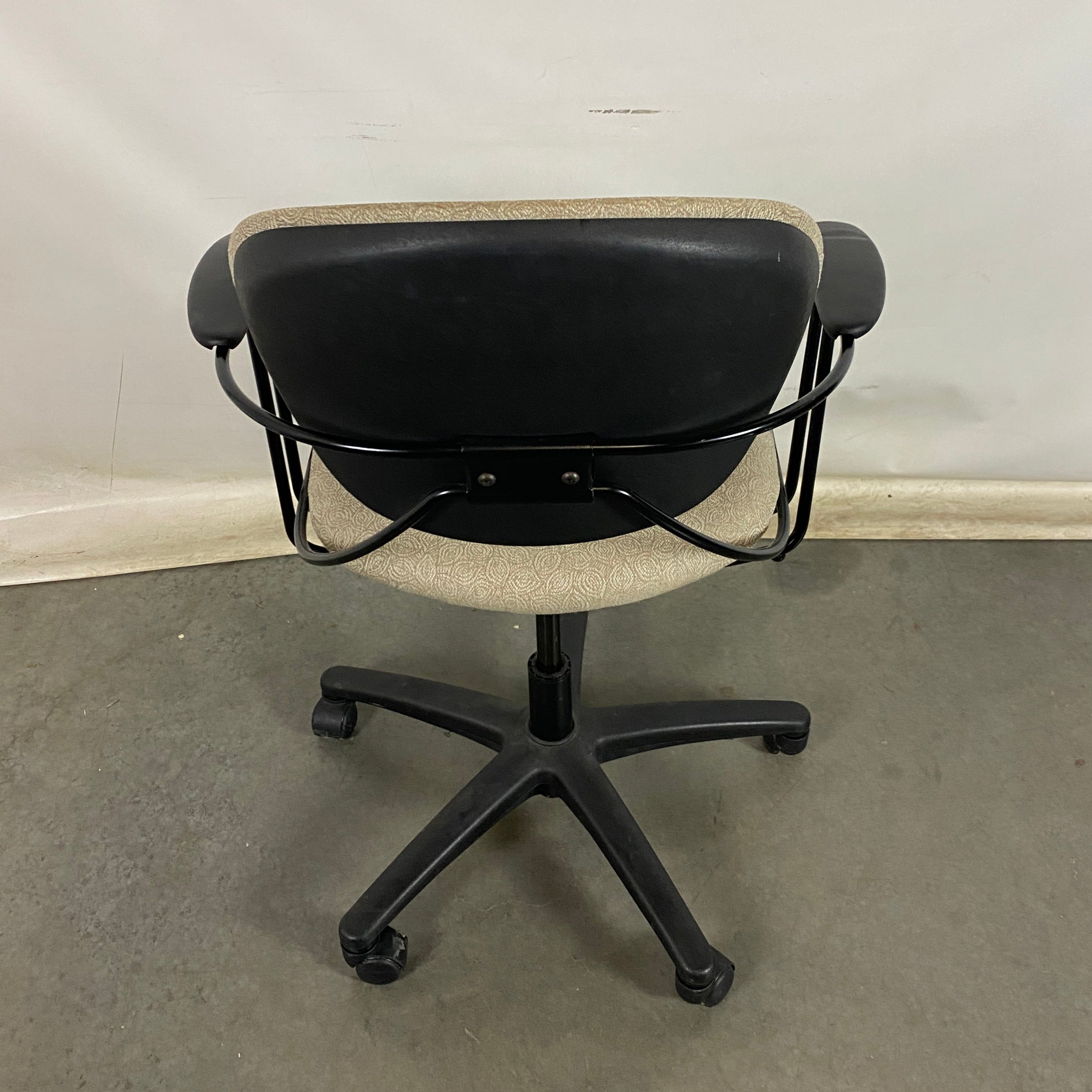 Steelcase #37883 Beige and Black Adjustable Office Chair