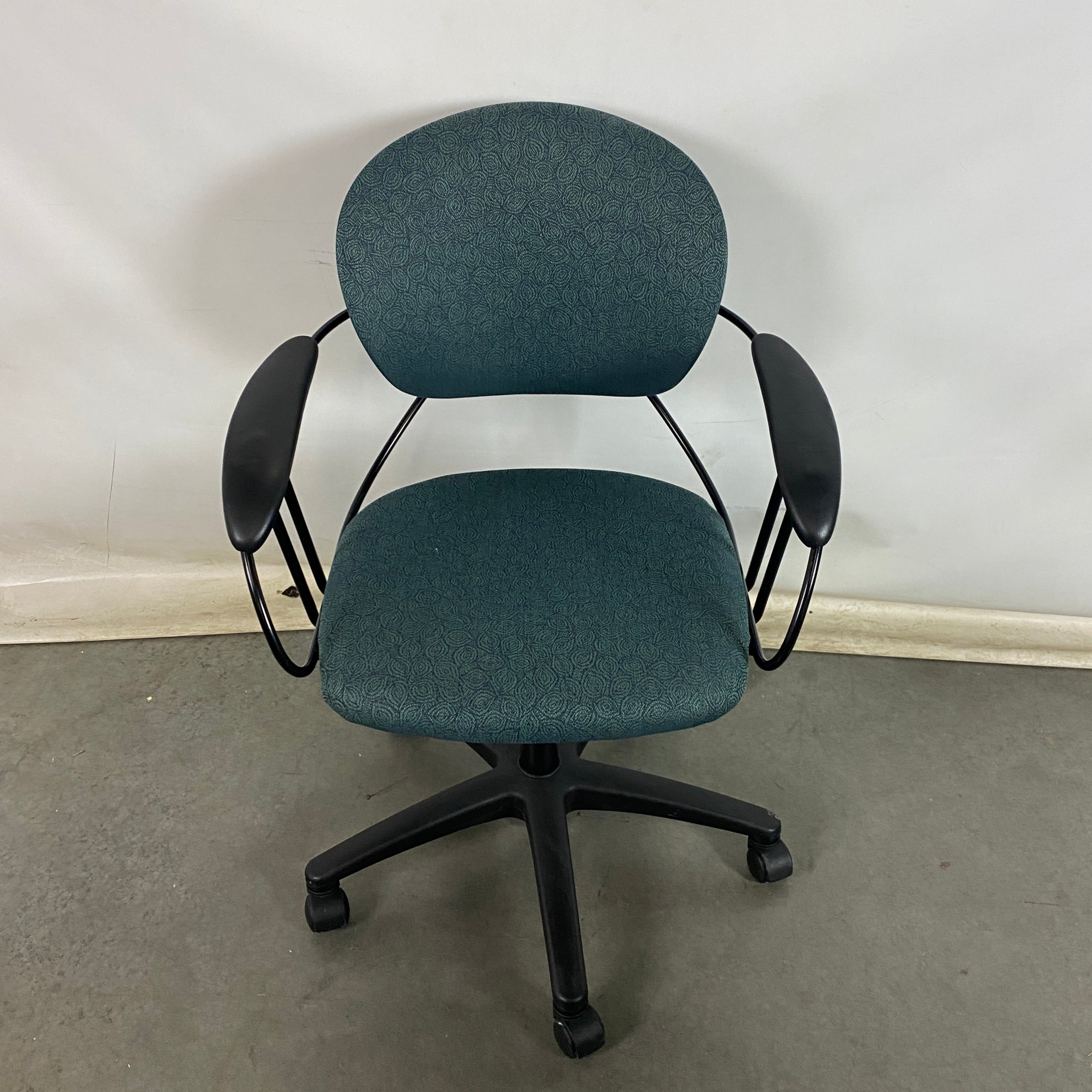 Steelcase #37883 Blue and Black Adjustable Office Chair