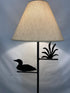 Floor Lamp with Duck Metalwork Decor