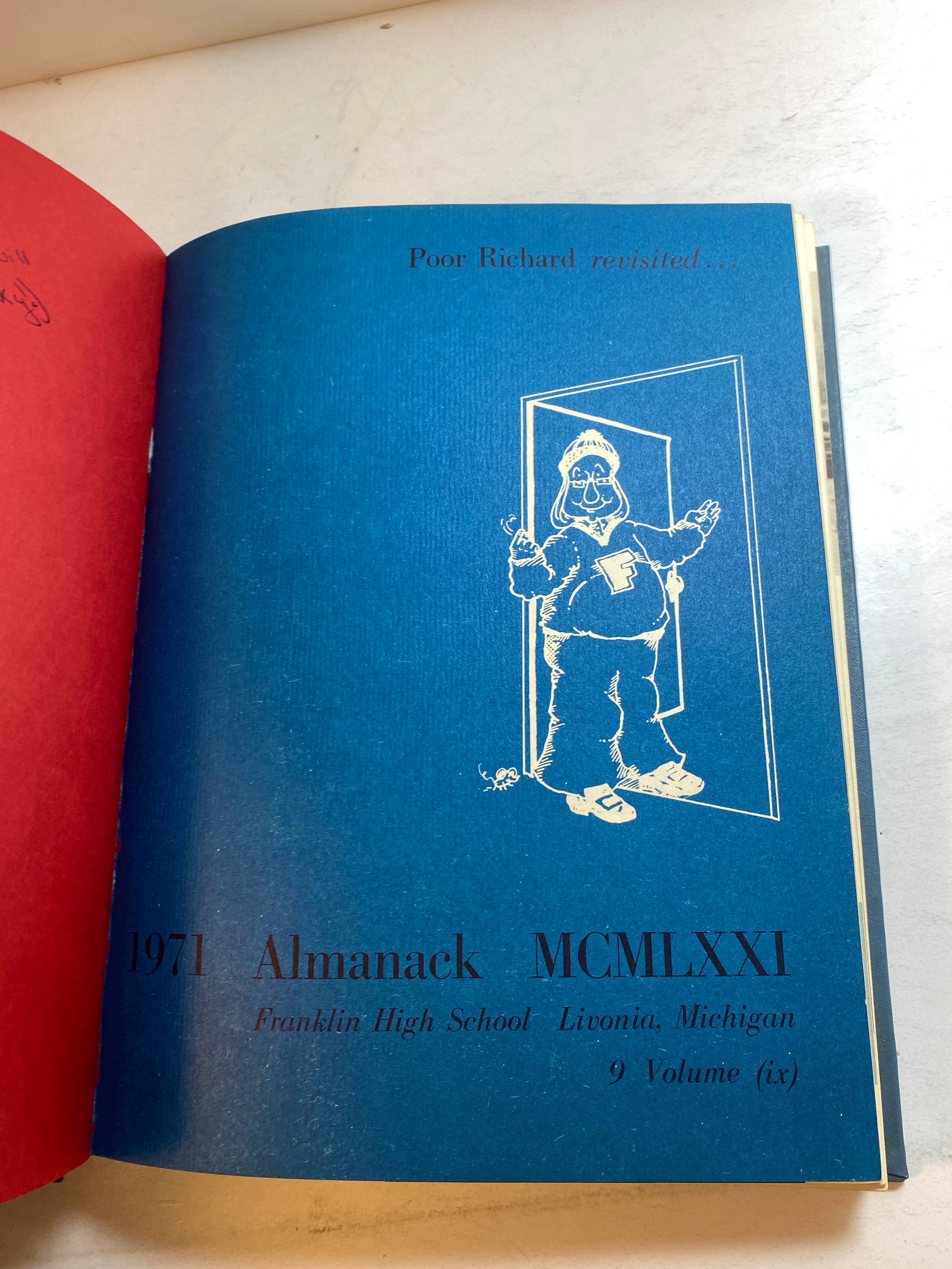 Almanack 1971 Franklin High School Yearbook Livonia, MI