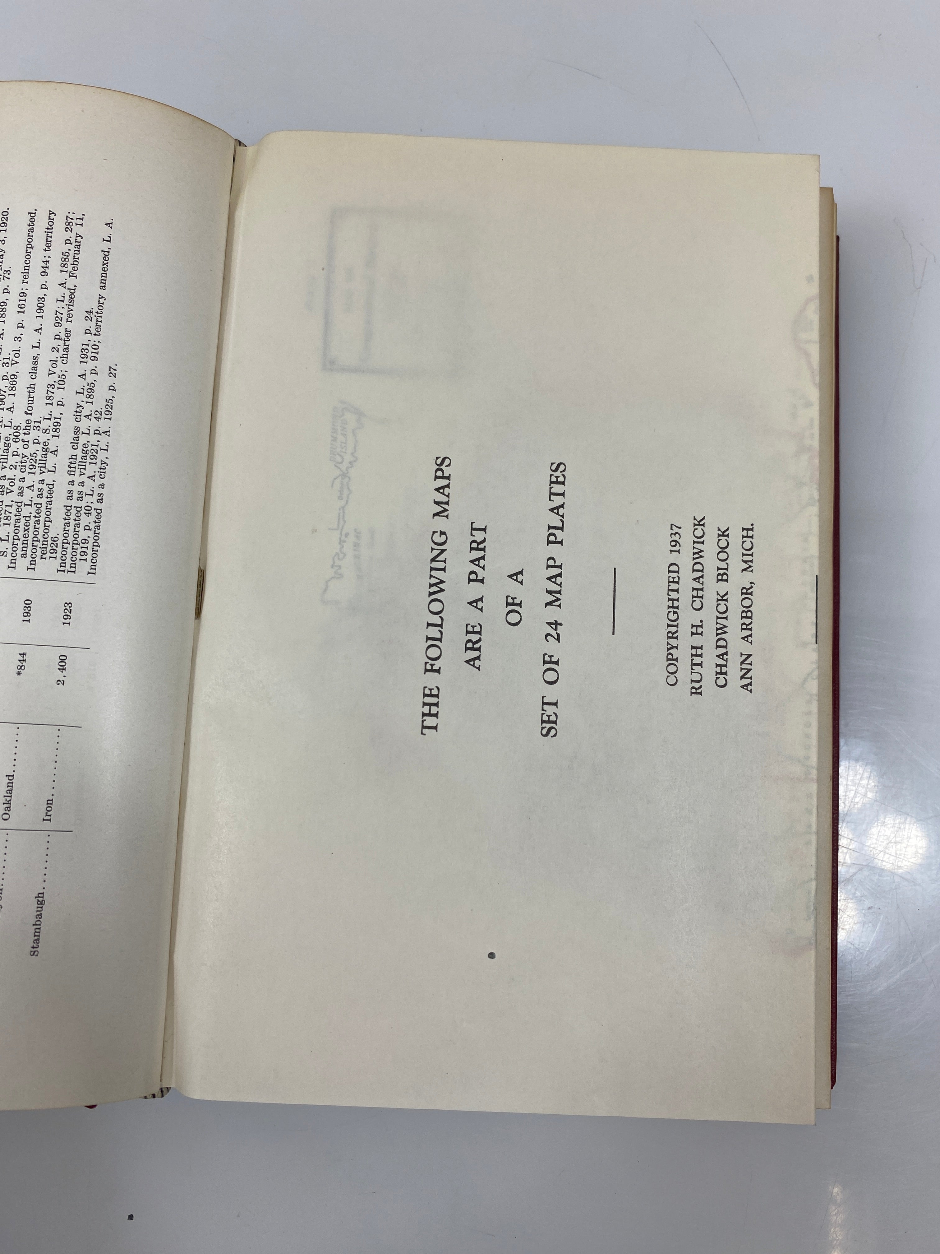 Michigan Official Directory and Legislative Manual 1940 HC